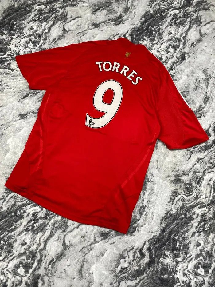 Adidas Adidas Liverpool FC 2008 2010 Torres #9 Home Shirt Jersey Size US XL / EU 56 / 4 - 1 Thumbnail