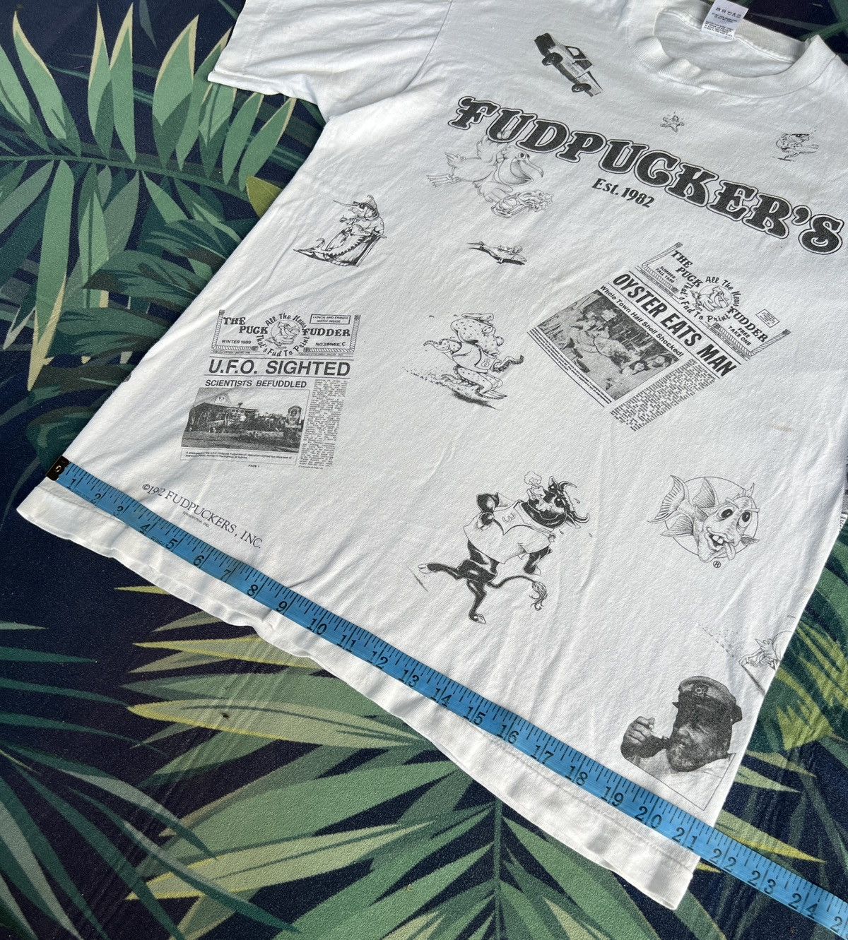 Fruit Of The Loom × If Six Was Nine ▶️ Vintage 90s FUDPUKER'S ©️ 1992 FUDPuKER'S,INC Size US L / EU 52-54 / 3 - 10 Thumbnail