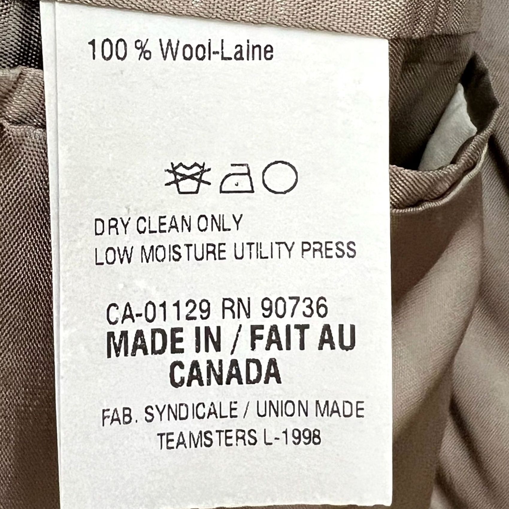 Ralph Lauren Lauren Ralph Lauren VTG Tan Wool Blazer Sport Coat Union Made Mens 46L Size 46R - 4 Thumbnail