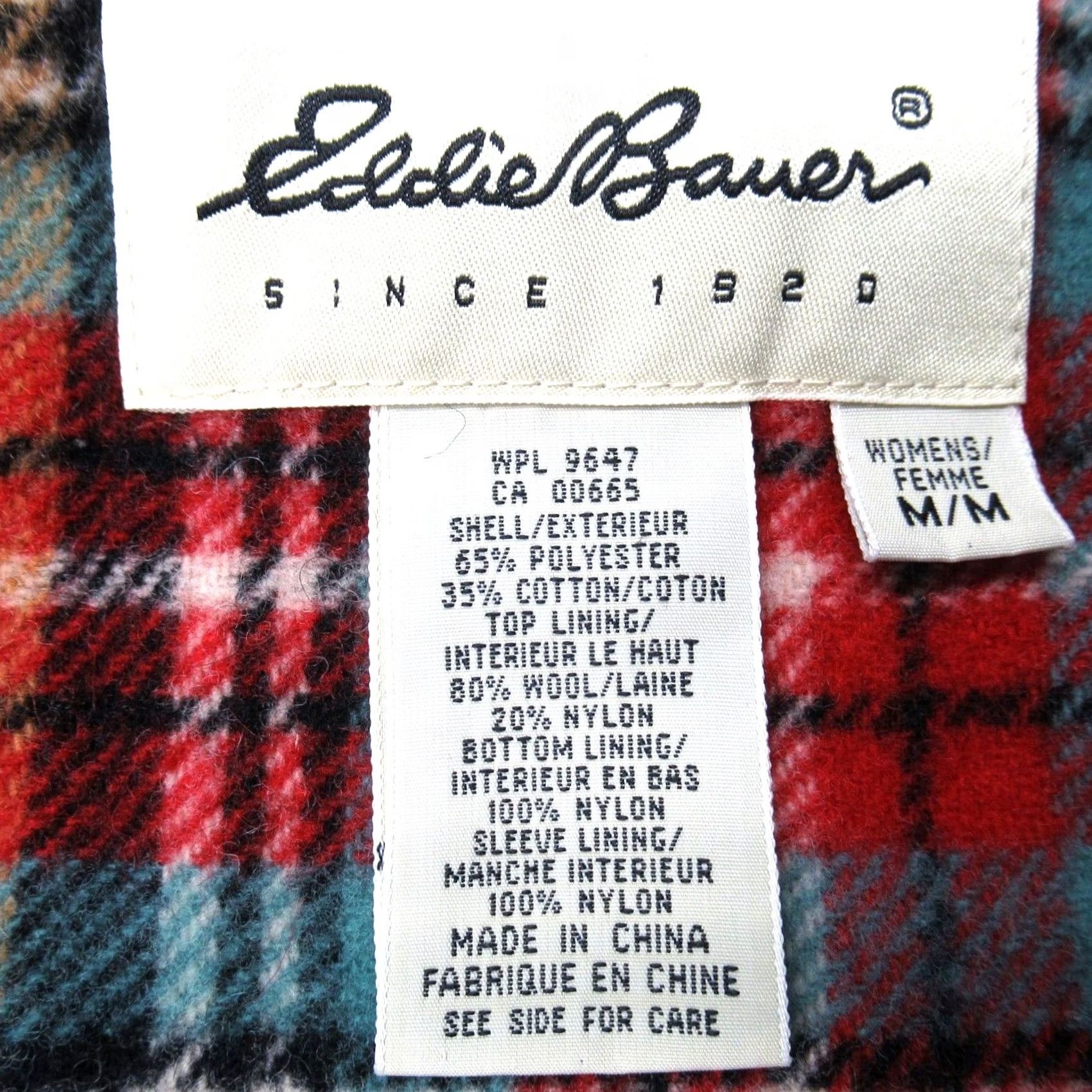 Eddie Bauer Eddie Bauer Parka Jacket Women Medium Blue Canvas Hooded Lined Wool Flannel Pocket Long Coat Size M / US 6-8 / IT 42-44 - 5 Thumbnail