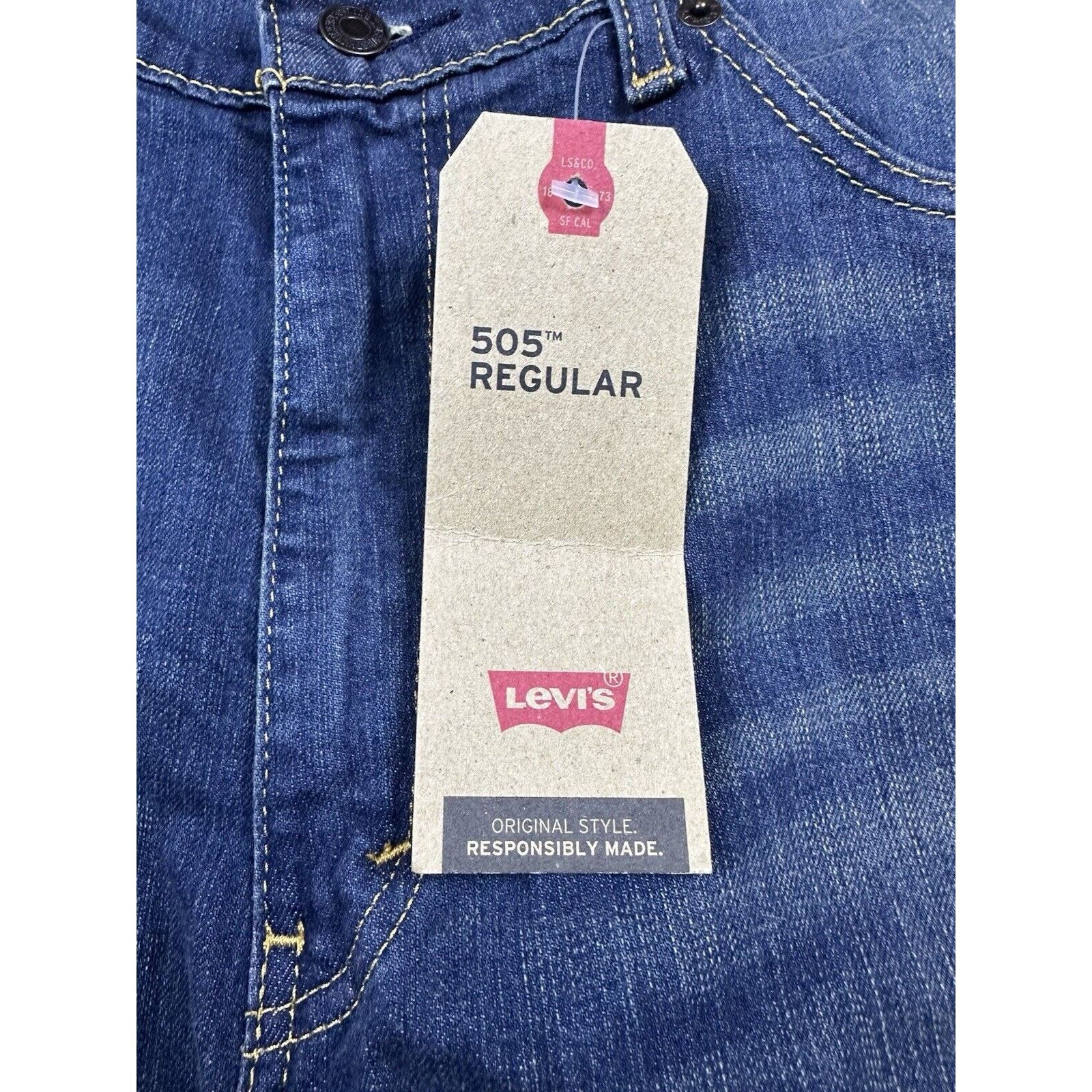 Levi's NWT Levi 505 Regular Stretch Jeans Size US 38 / EU 54 - 3 Thumbnail