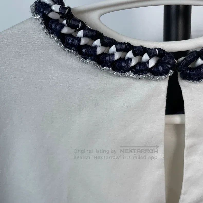 Chanel Chanel White and blue T-shirt Size XXS / US 00 / IT 34 - 9 Thumbnail