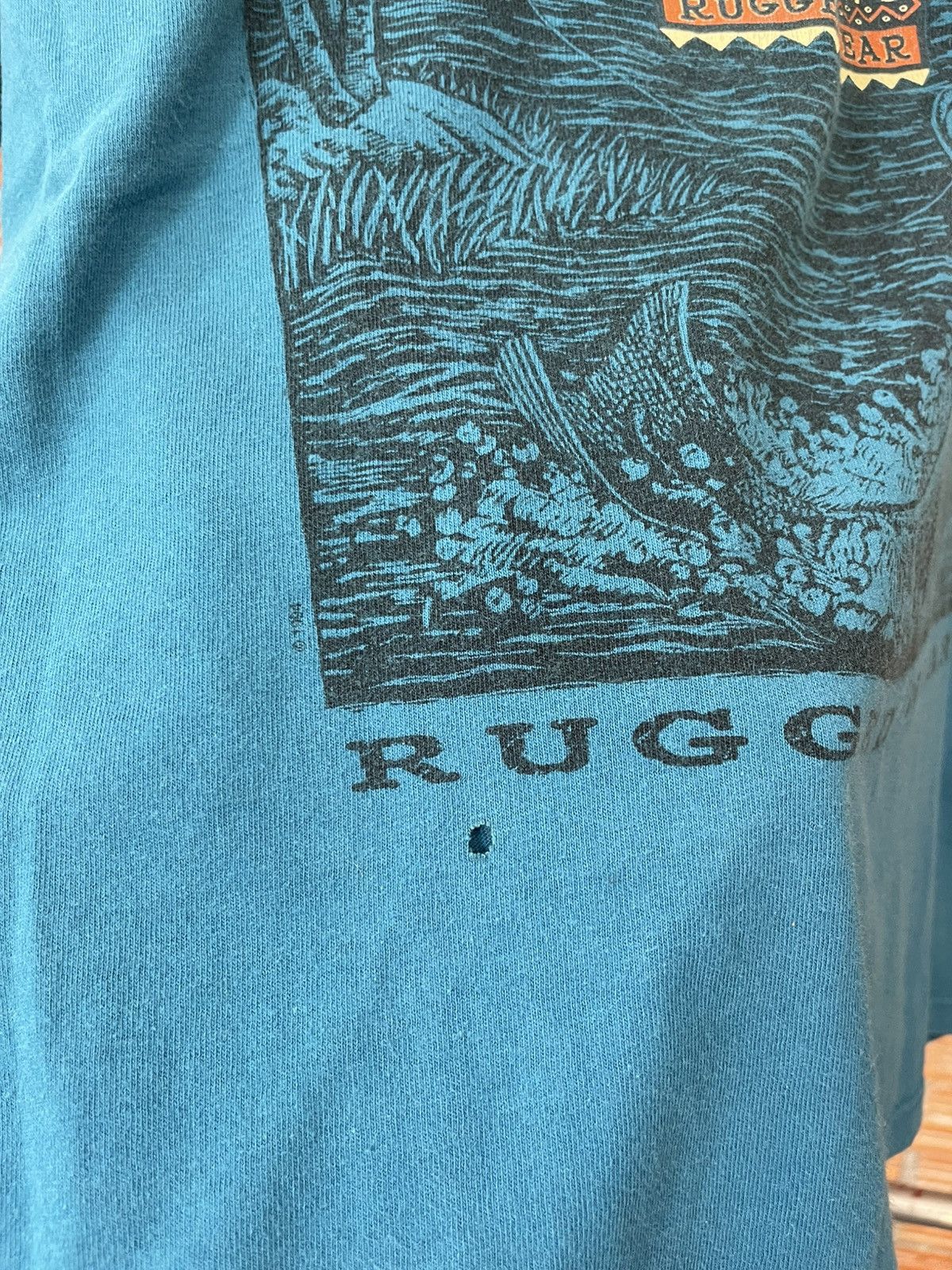Wrangler Vintage 90s 1994 Wrangler Rugged Wear Single-Stitch T-Shirt Size US M / EU 48-50 / 2 - 5 Thumbnail