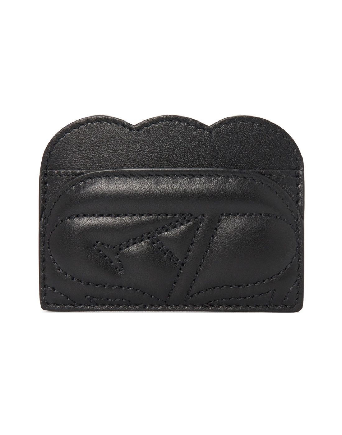 Alexander McQueen ALEXANDER MCQUEEN Seal black quilted leather card holder Size ONE SIZE - 1 Thumbnail