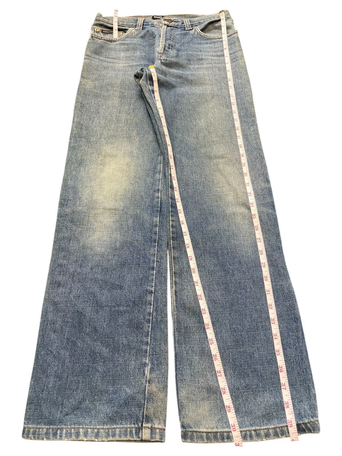 Dolce & Gabbana Vintage Dolce Gabbana Studded Mud Wash Loose Jeans Size 29" - 6 Thumbnail