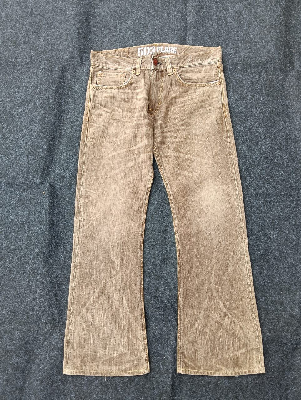 Edwin EDWIN Flare Faded – Rare Brown Shade | Made in Japan 🇯🇵 Size US 34 / EU 50 - 3 Thumbnail