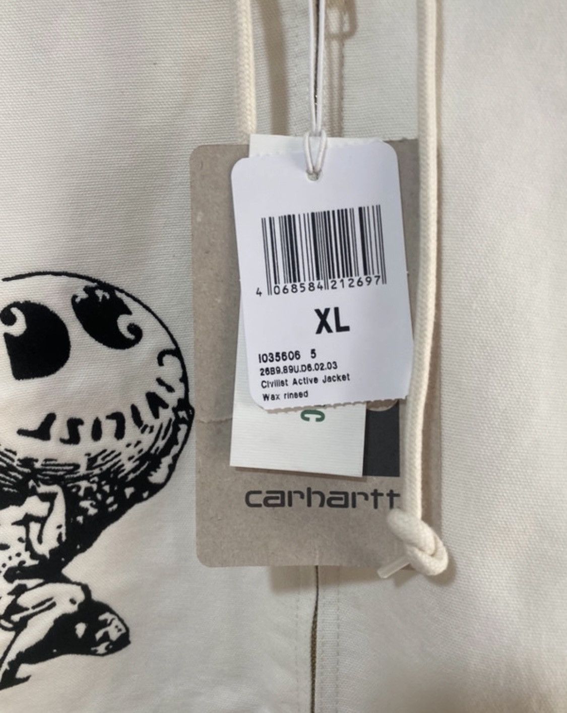 Carhartt Wip Active Jacket Carhartt Wip x Civilist size XL white new Size US XL / EU 56 / 4 - 4 Thumbnail