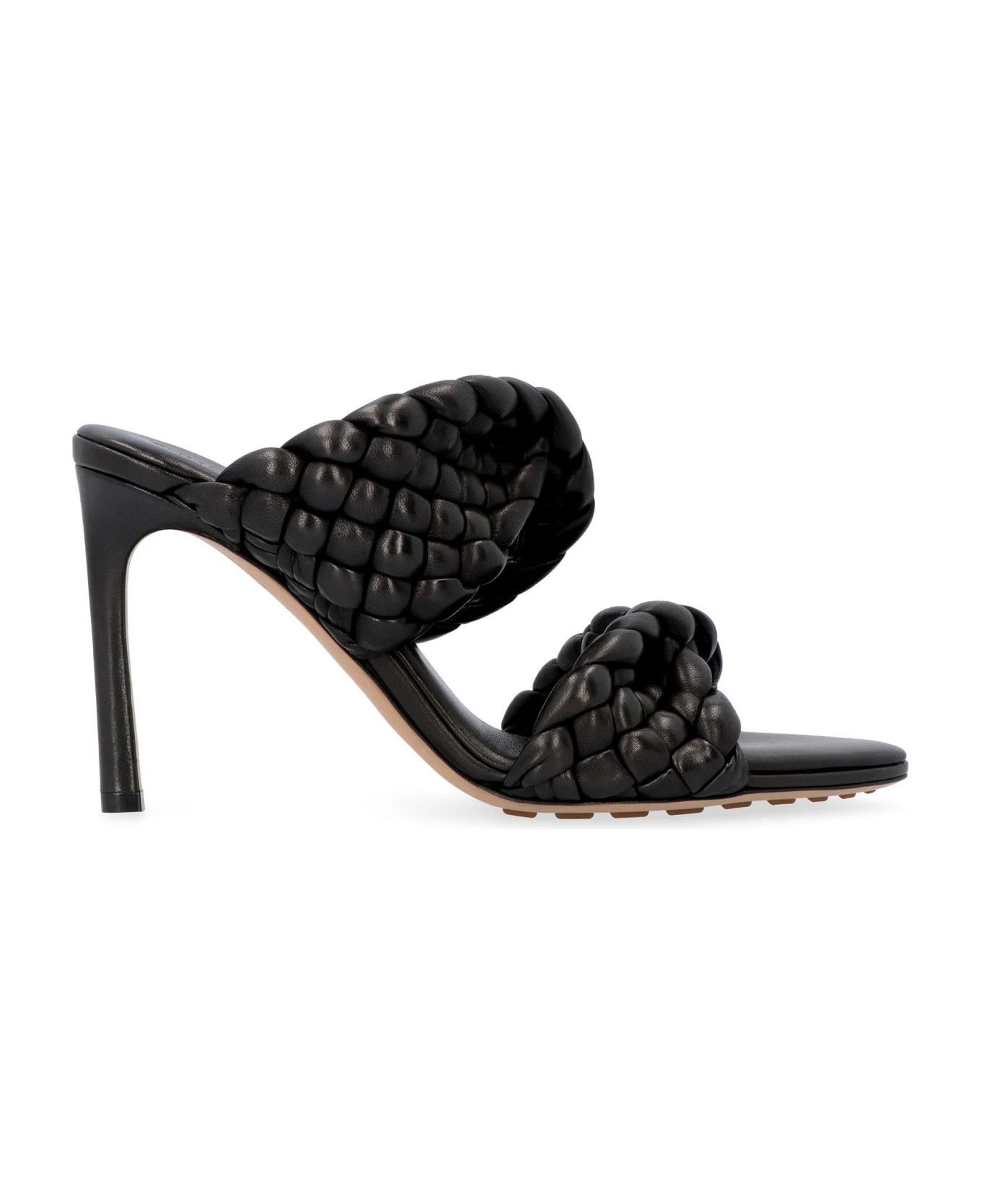 Bottega Veneta o1mle0325 BV Curve Mules in Black Size US 7 / IT 37 - 1 Thumbnail