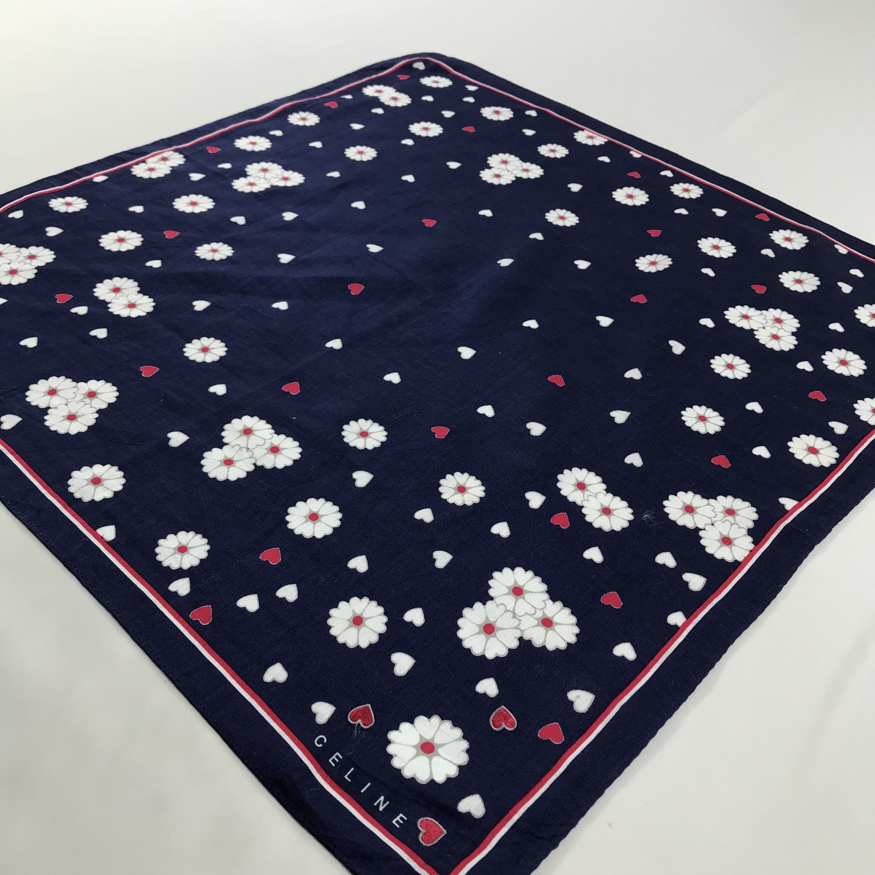 Celine × Vintage Celine Bandana / Handkerchief / Neckerchief - S1214 Size ONE SIZE - 2 Thumbnail