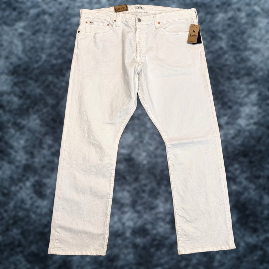 Polo Ralph Lauren Polo Ralph Lauren Varick Slim Straight Jeans Denim Pants Men Size 40x30 White New w/imperf Size US L / EU 52-54 / 3 - 1 Thumbnail