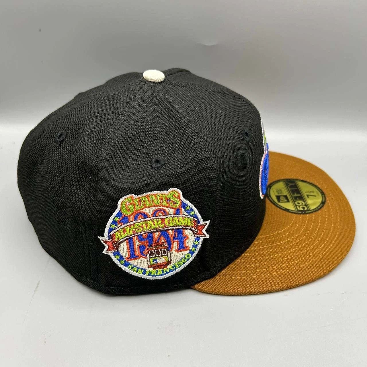 New Era San Francisco Giants Hat Men 7 1/8 Black MLB Fitted Cap New Size ONE SIZE - 1 Thumbnail