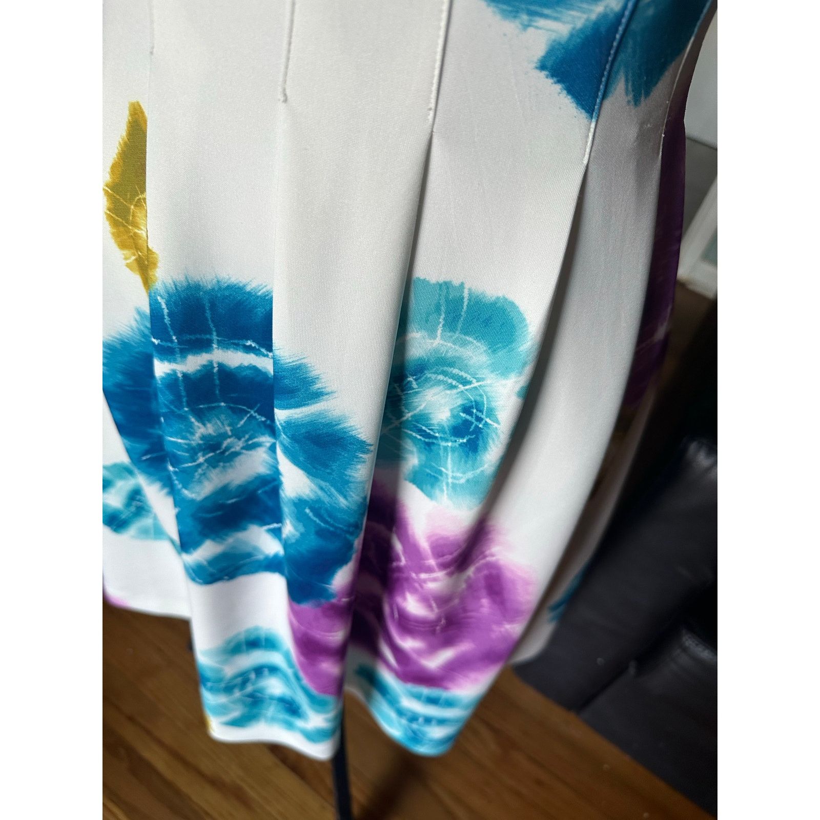 Calvin Klein Calvin Klein Floral Sleeveless Fit & Flare Dress Size XS / US 0-2 / IT 36-38 - 3 Thumbnail