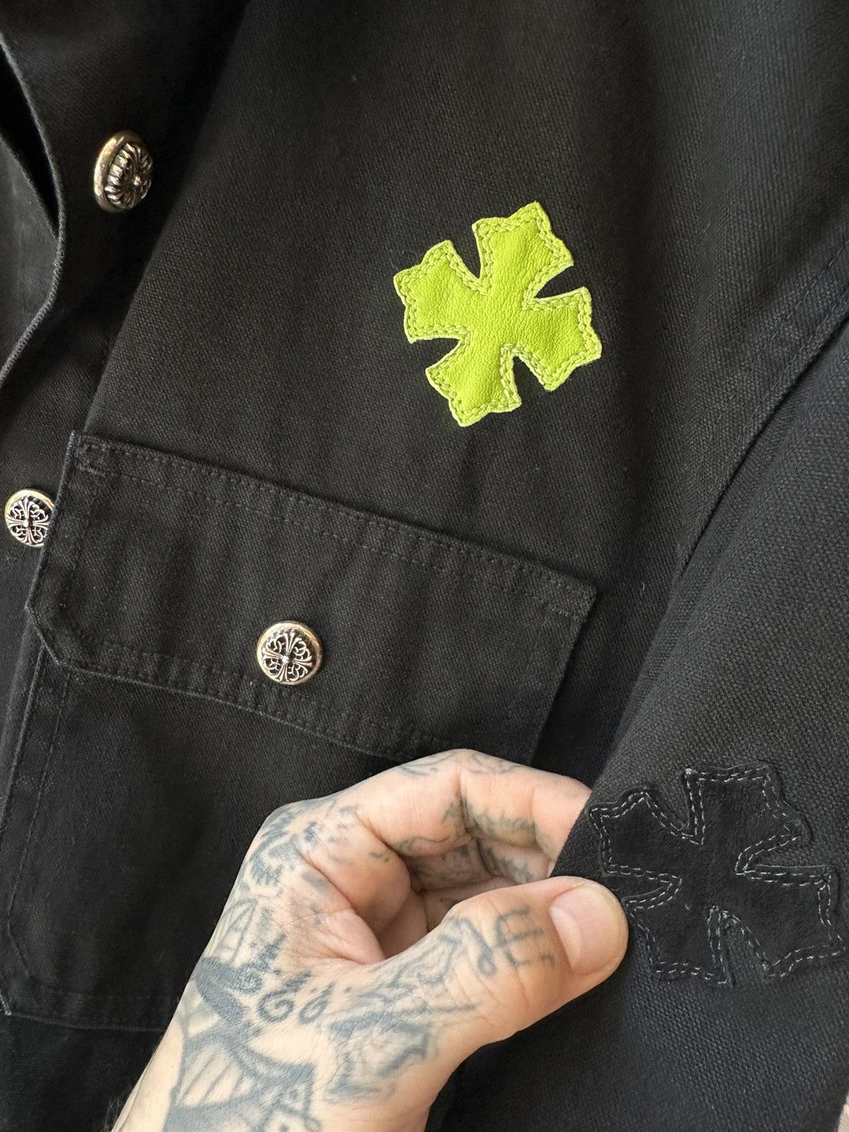 Chrome Hearts CHROME HEARTS DENIM PATCH JACKET 4GSELLER 1/1 Size US L / EU 52-54 / 3 - 13 Thumbnail