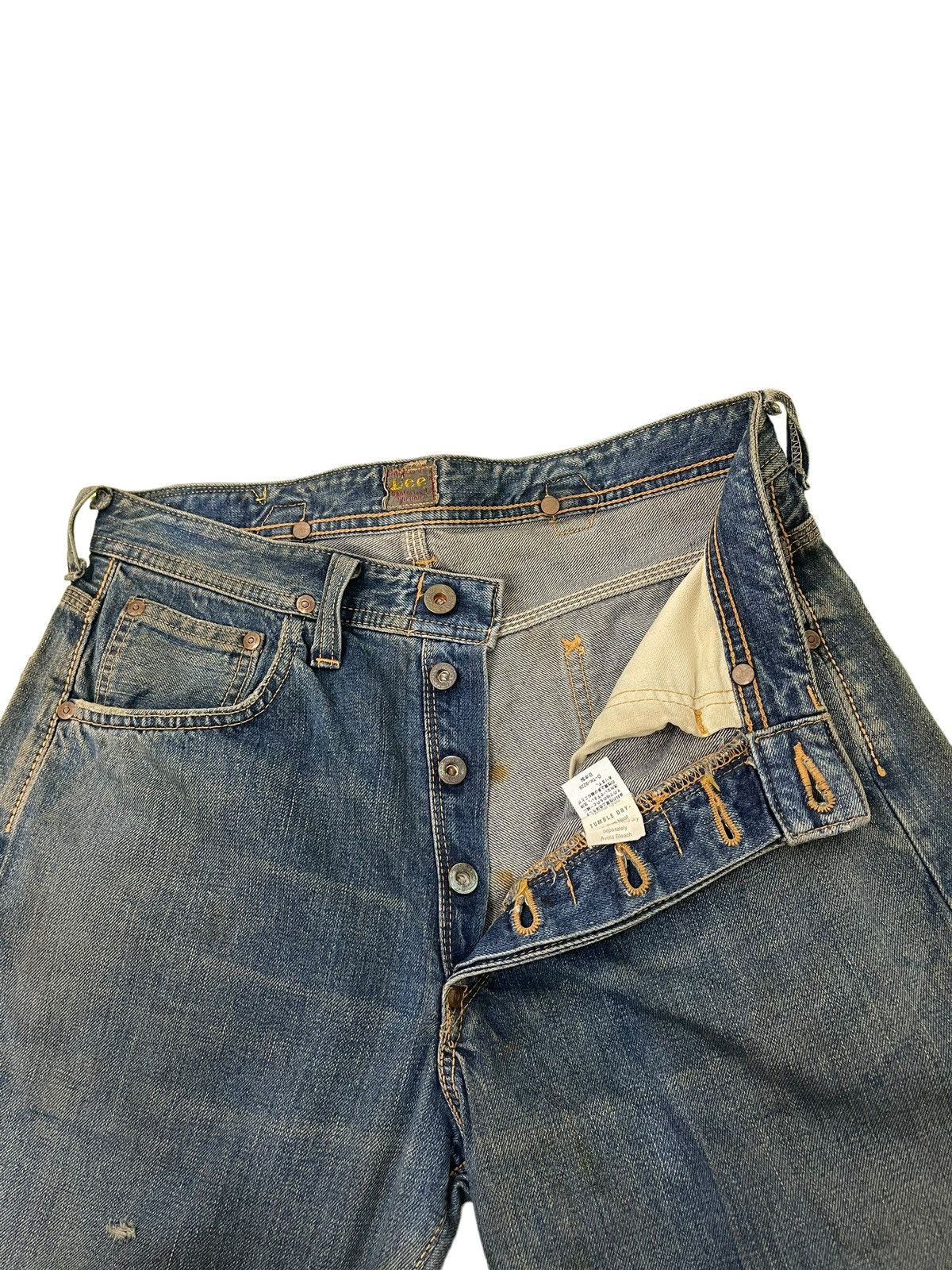 Lee 1930s 1101 Lee Cowboy Vintage Buckle Back Selvedge 8🟦7 Size US 30 / EU 46 - 22 Thumbnail