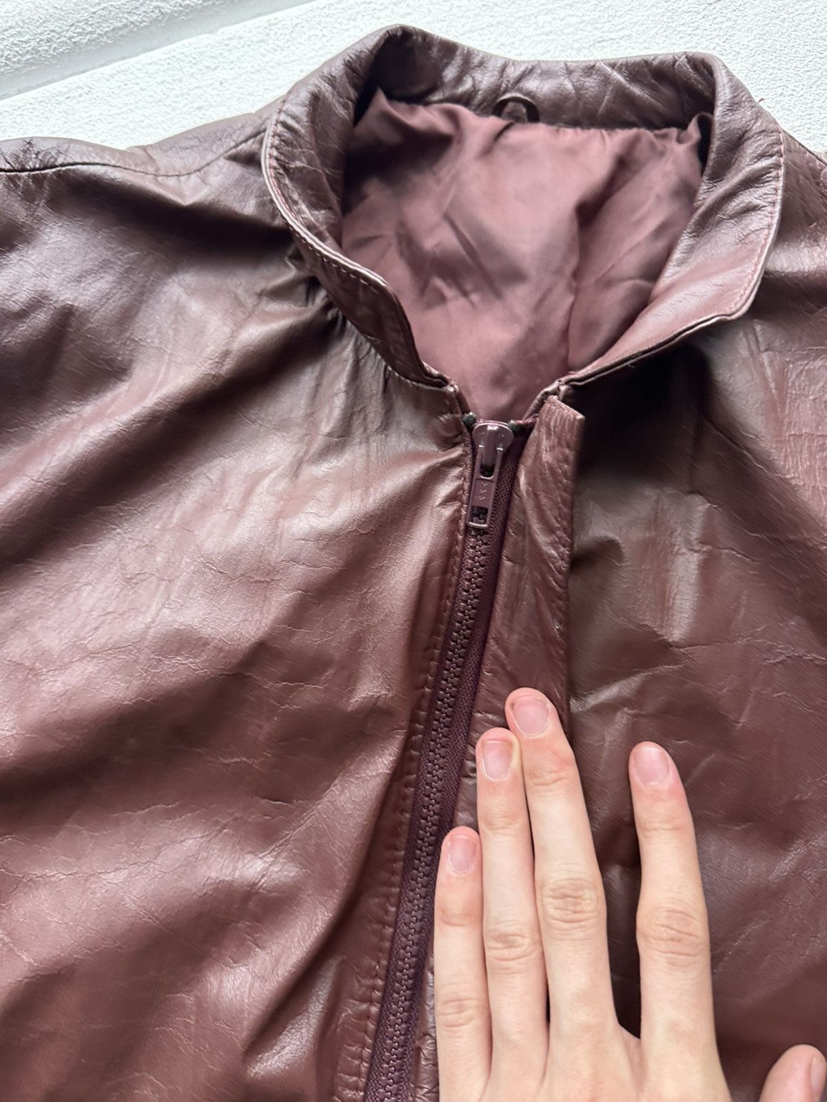 Other 🚨VNTG LEATHER JACKET AVANT GARDE ASYMMETRICAL BLACK MOTO Size US S / EU 44-46 / 1 - 7 Thumbnail