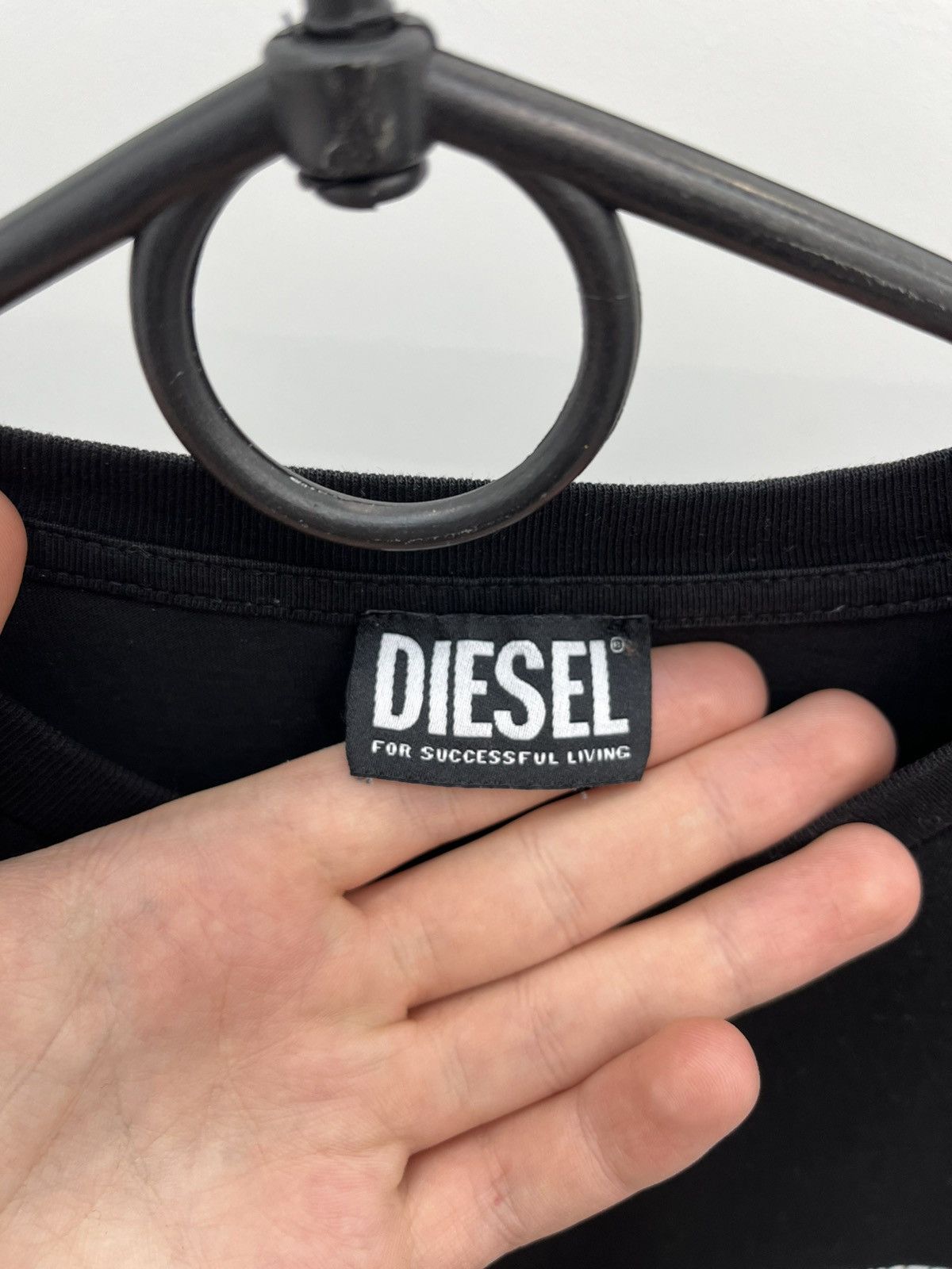 Diesel Diesel Logo Printed Cotton T-shirt Tee Size US XL / EU 56 / 4 - 4 Thumbnail