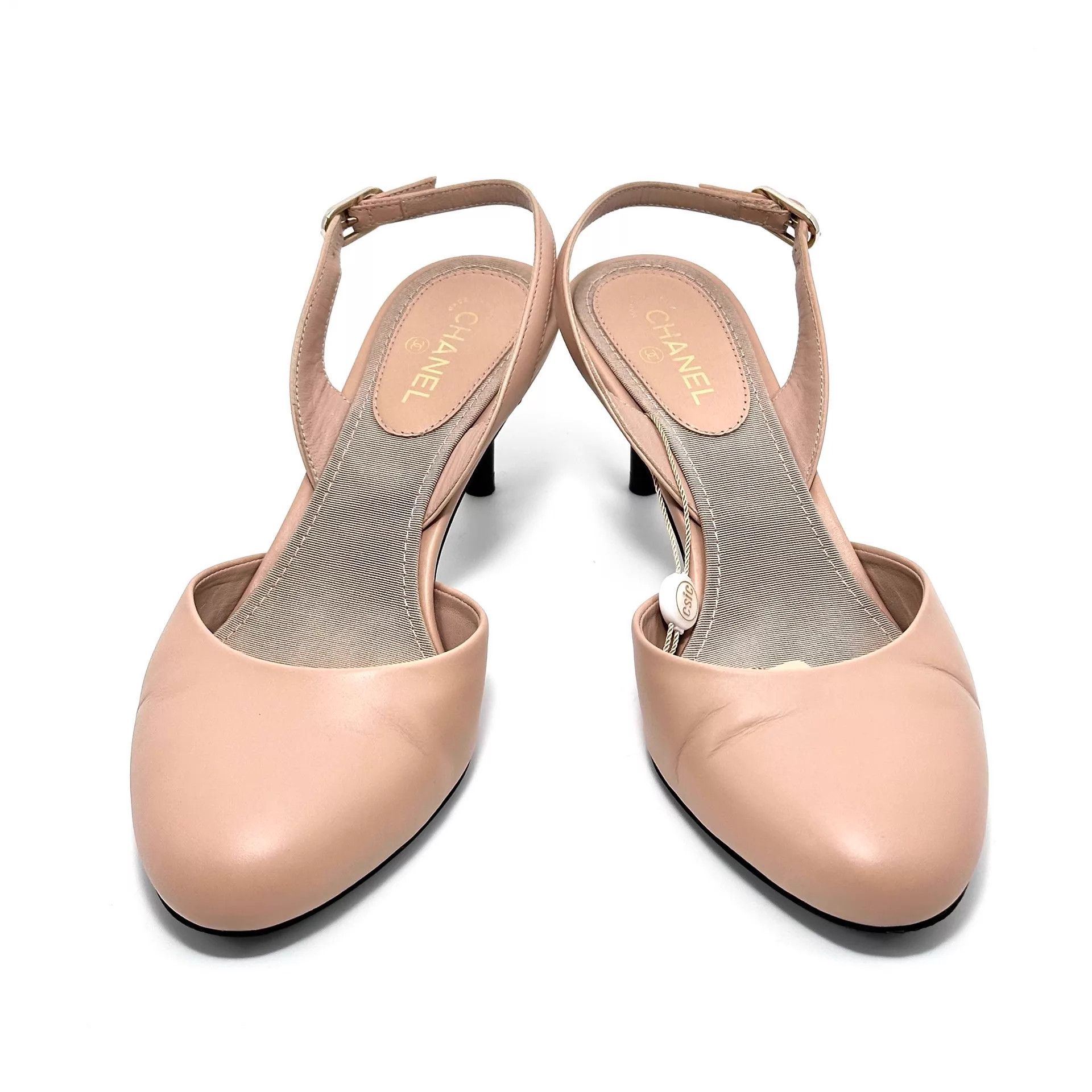 Chanel CHANEL Women's 36 Small High Heels 98 Size US 5.5 / IT 35.5 - 3 Thumbnail