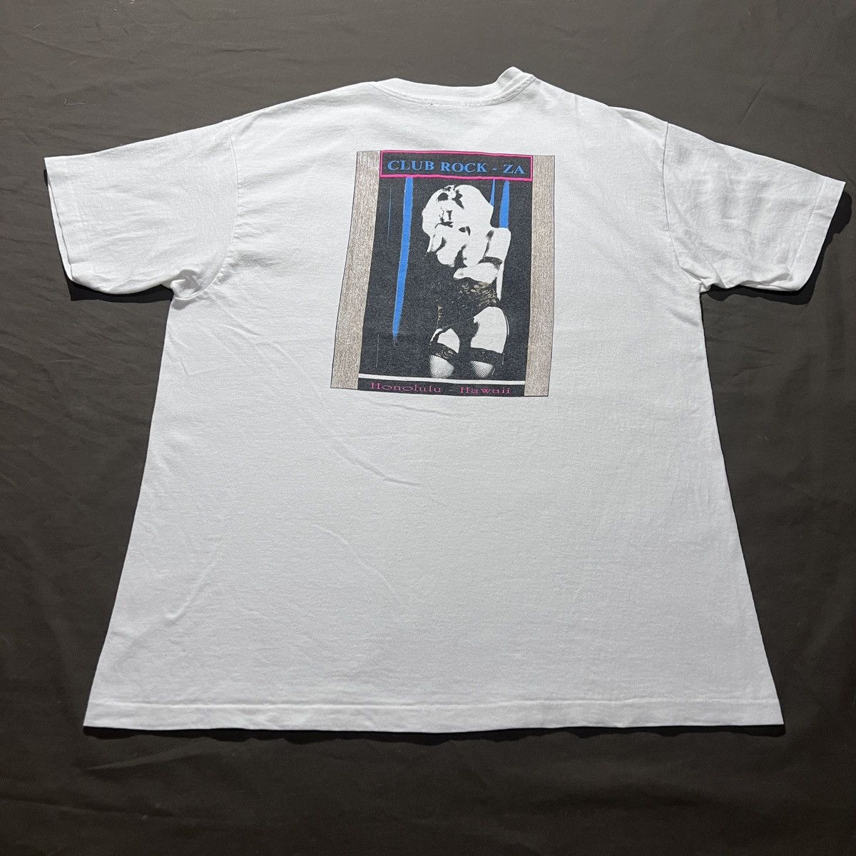 Vintage Vintage 90s Club Rock Za Club Strip Nude Pornstars Tee sexy Size US L / EU 52-54 / 3 - 4 Thumbnail