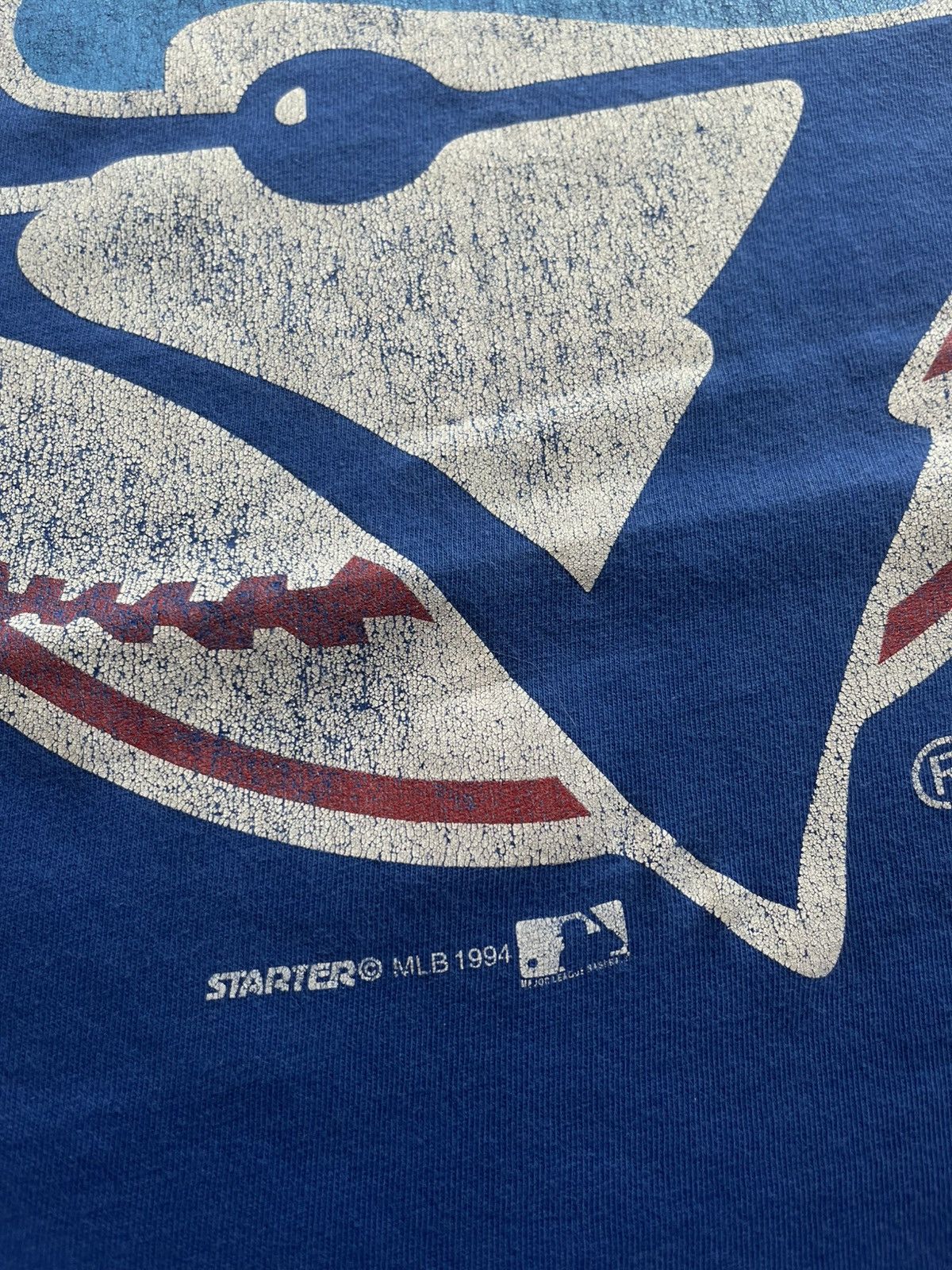 MLB VINTAGE 90s Starter Toronto Blue Jays Big Logo T-Shirt MLB Size US XL / EU 56 / 4 - 3 Thumbnail