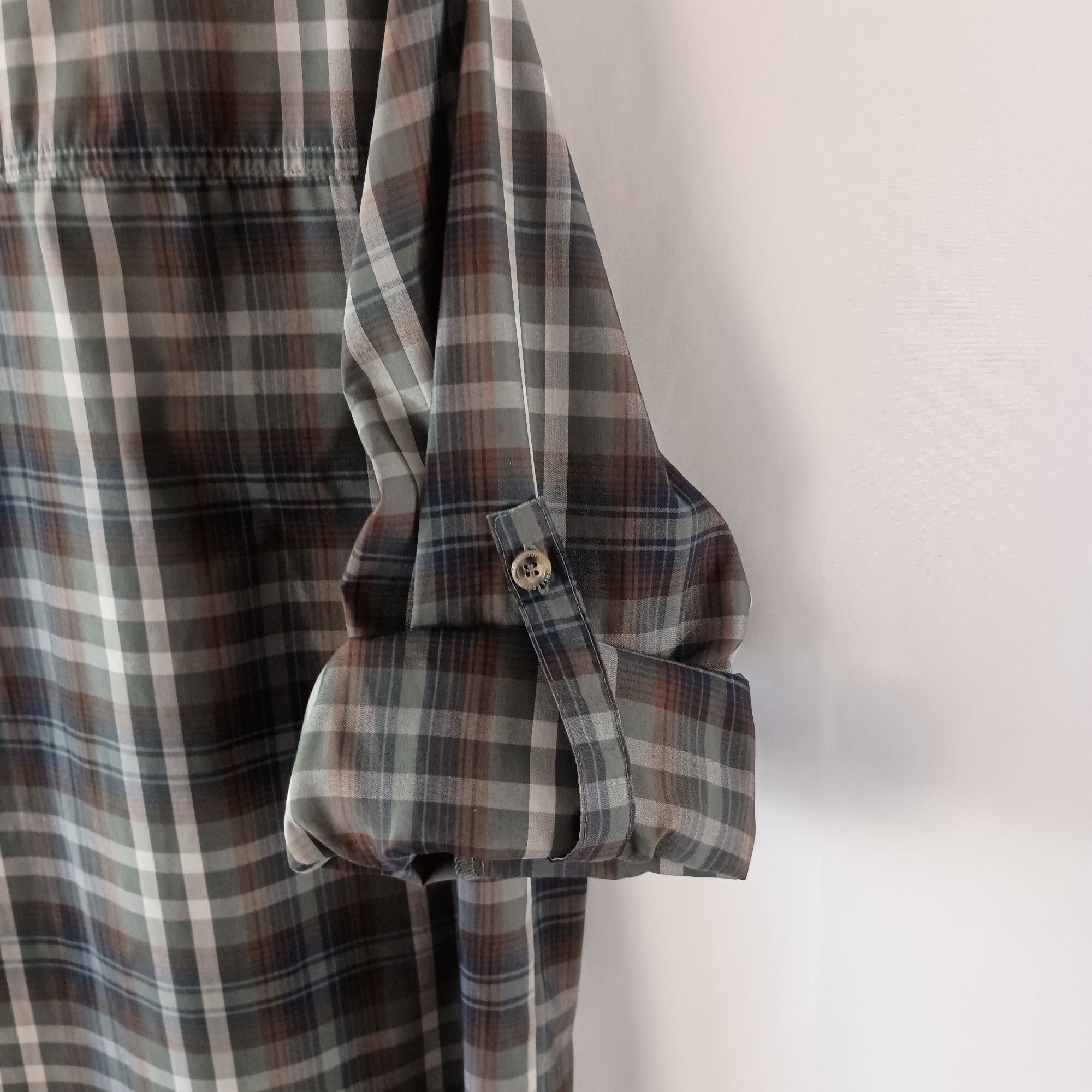 Other Free Country M Gray Plaid Long Sleeve Button Down Shirt Vent Size US M / EU 48-50 / 2 - 2 Thumbnail