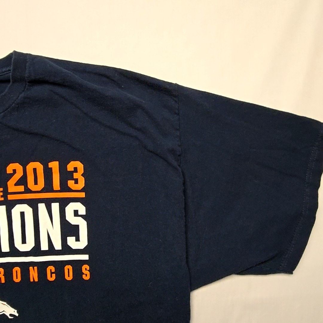 Alstyle Denver Broncos Conference Champions Shirt 2XL Tee 2013 Size US XXL / EU 58 / 5 - 4 Thumbnail