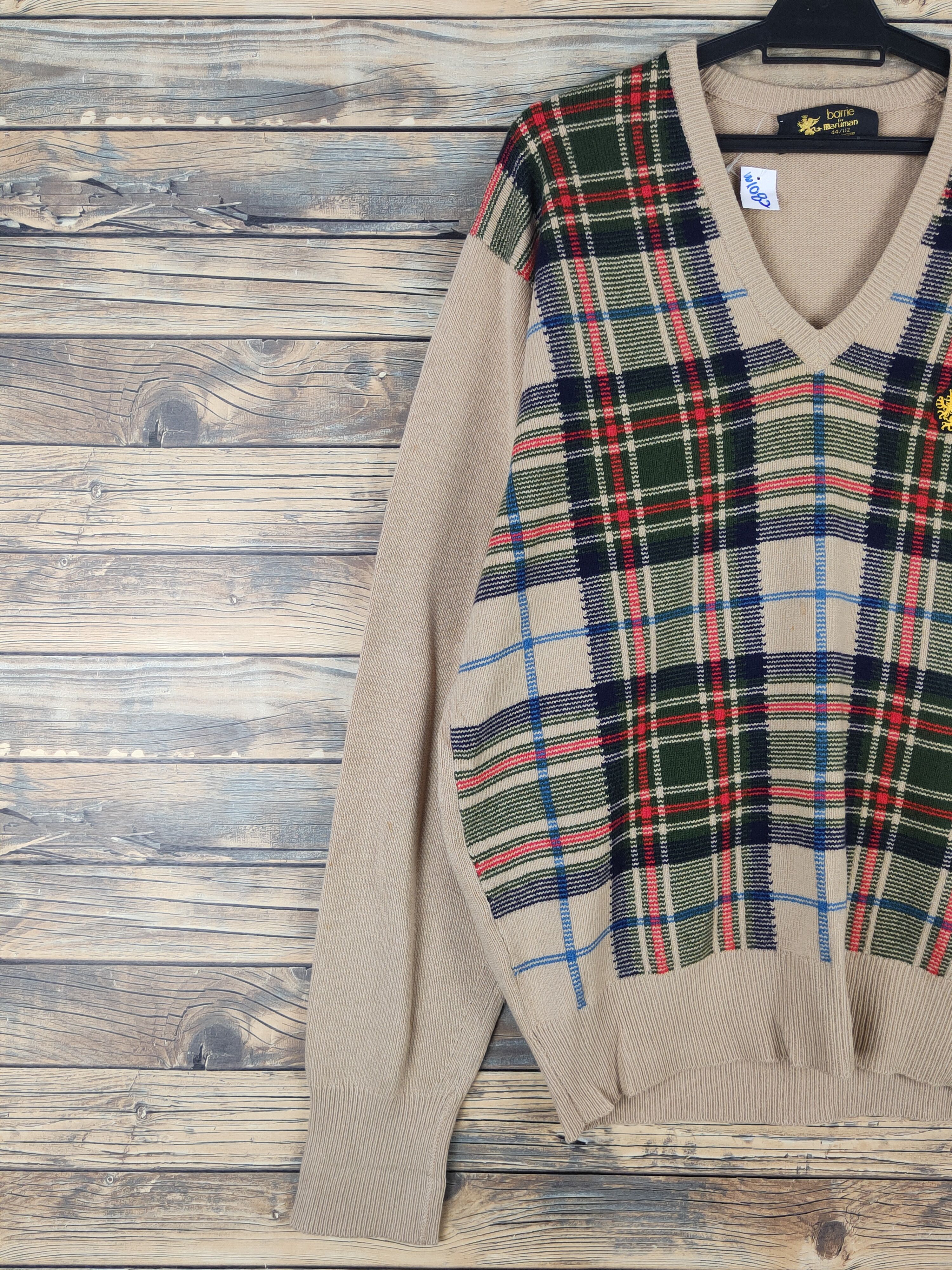 Barrie × Homespun Knitwear × Vintage Barrie for Maruman Brown Knitwear Sweatshirts #W1082 Size L / US 10 / IT 46 - 3 Thumbnail
