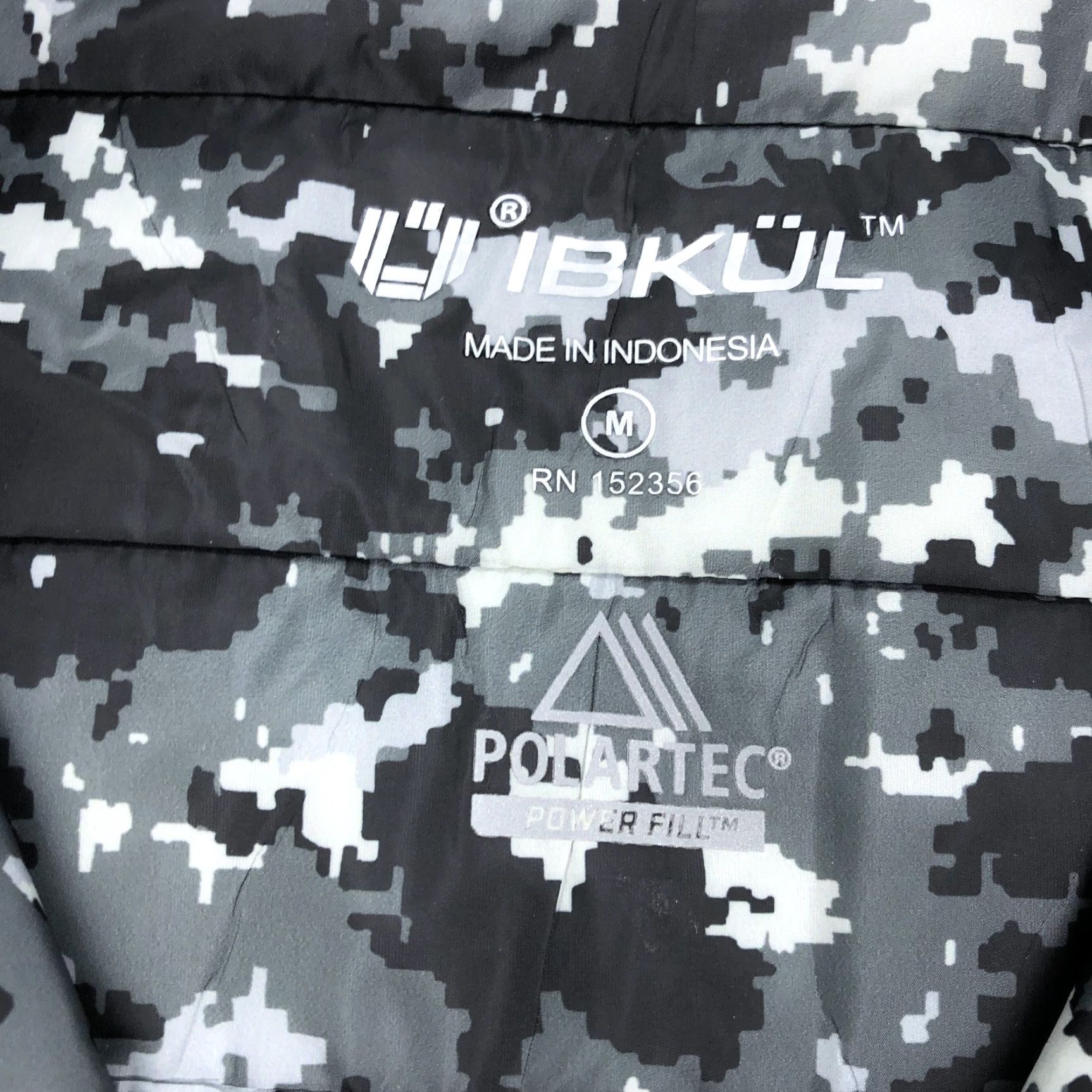 Vintage VINTAGE? No (not vintage) iBKUL Women's Puffer Vest M Digital Camo Polartec Power Fill Full Zip Shirt? Size M / US 6-8 / IT 42-44 - 6 Thumbnail