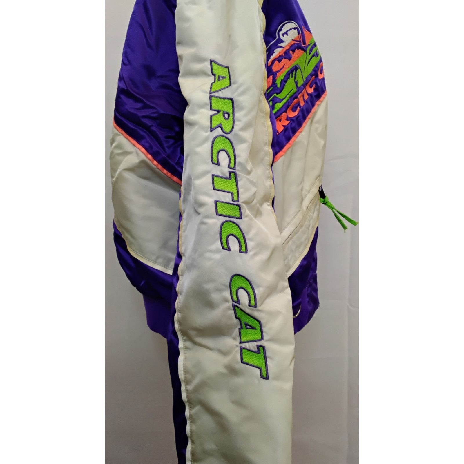 Other Arctic Cat Snowmobile Jacket Women L Purple Embroidered VTG Size L / US 10 / IT 46 - 9 Thumbnail
