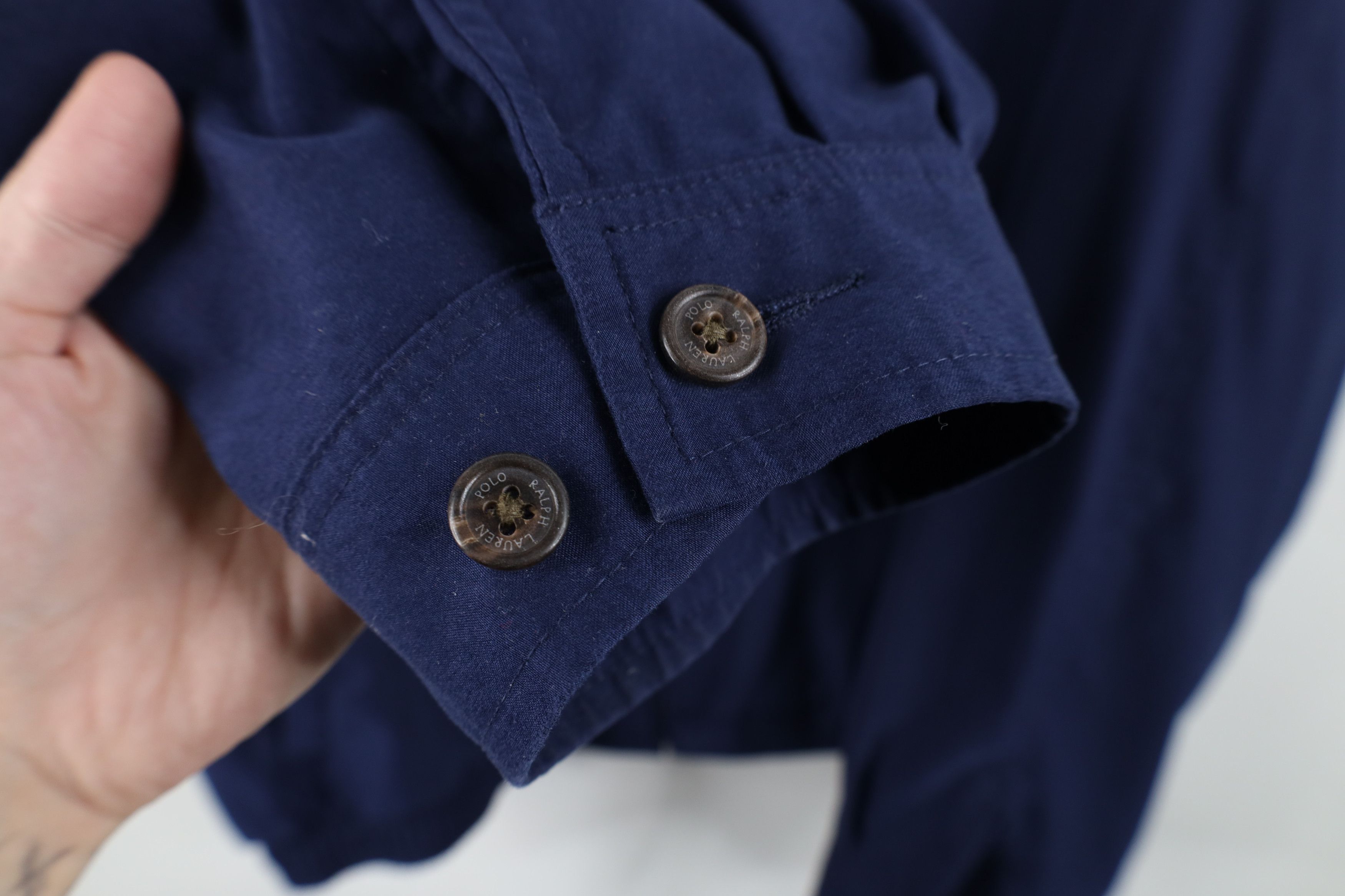Ralph Lauren Vintage 90s Ralph Lauren Microfiber Bomber Jacket Navy Blue Size US XL / EU 56 / 4 - 7 Thumbnail
