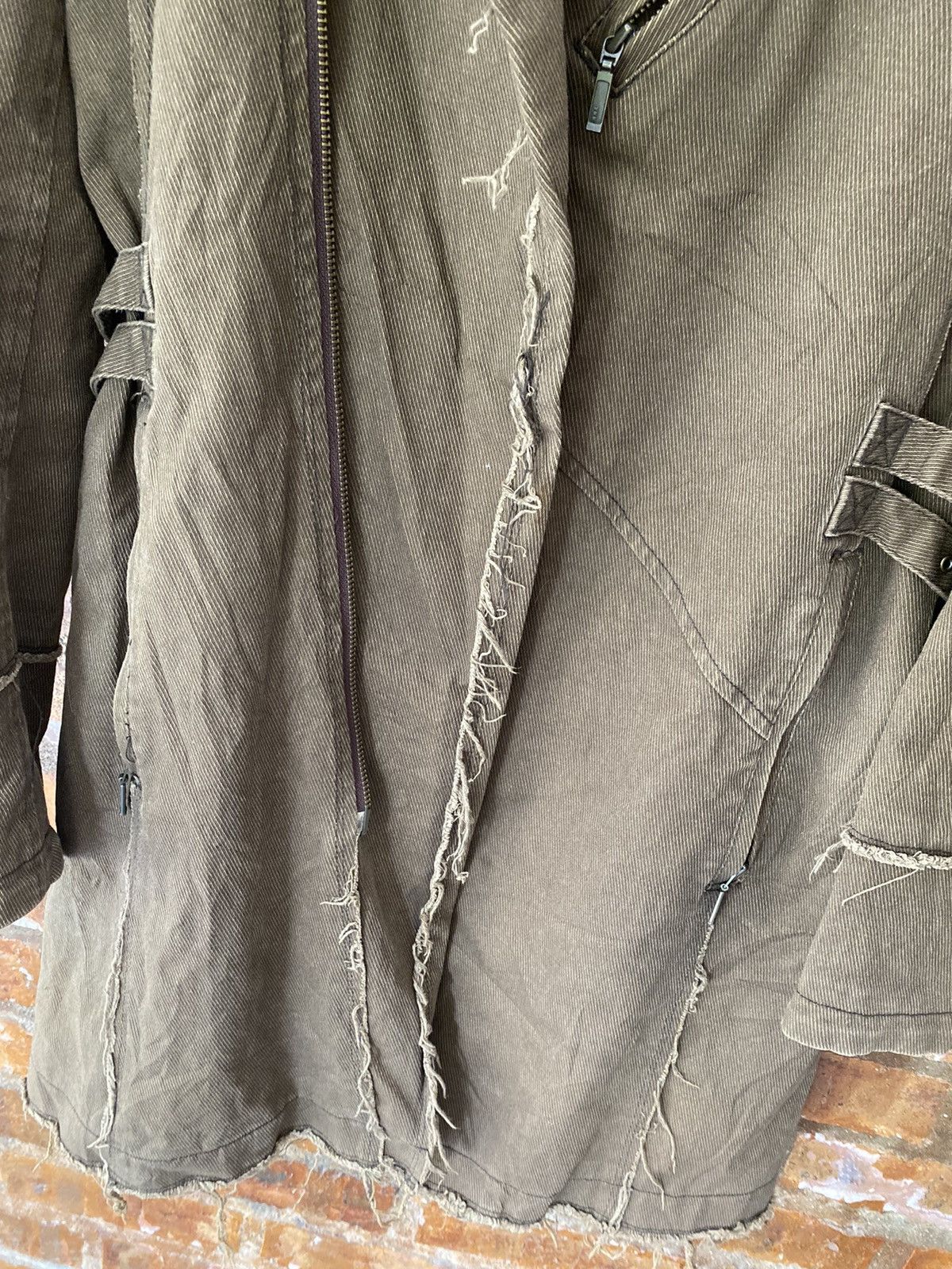 Morgan Homme 2000s Morgan Home Unfinished Fringe Hem Jacket Size US M / EU 48-50 / 2 - 21 Thumbnail