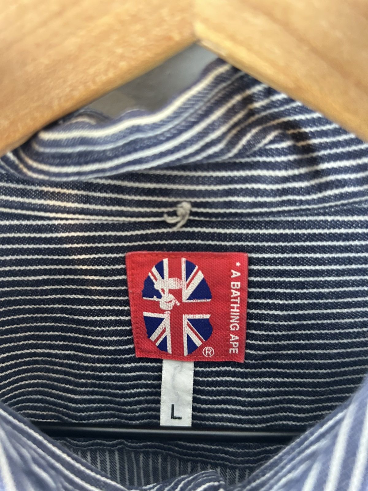 Bape Bape Stripe S/S Shirt Size US L / EU 52-54 / 3 - 5 Thumbnail