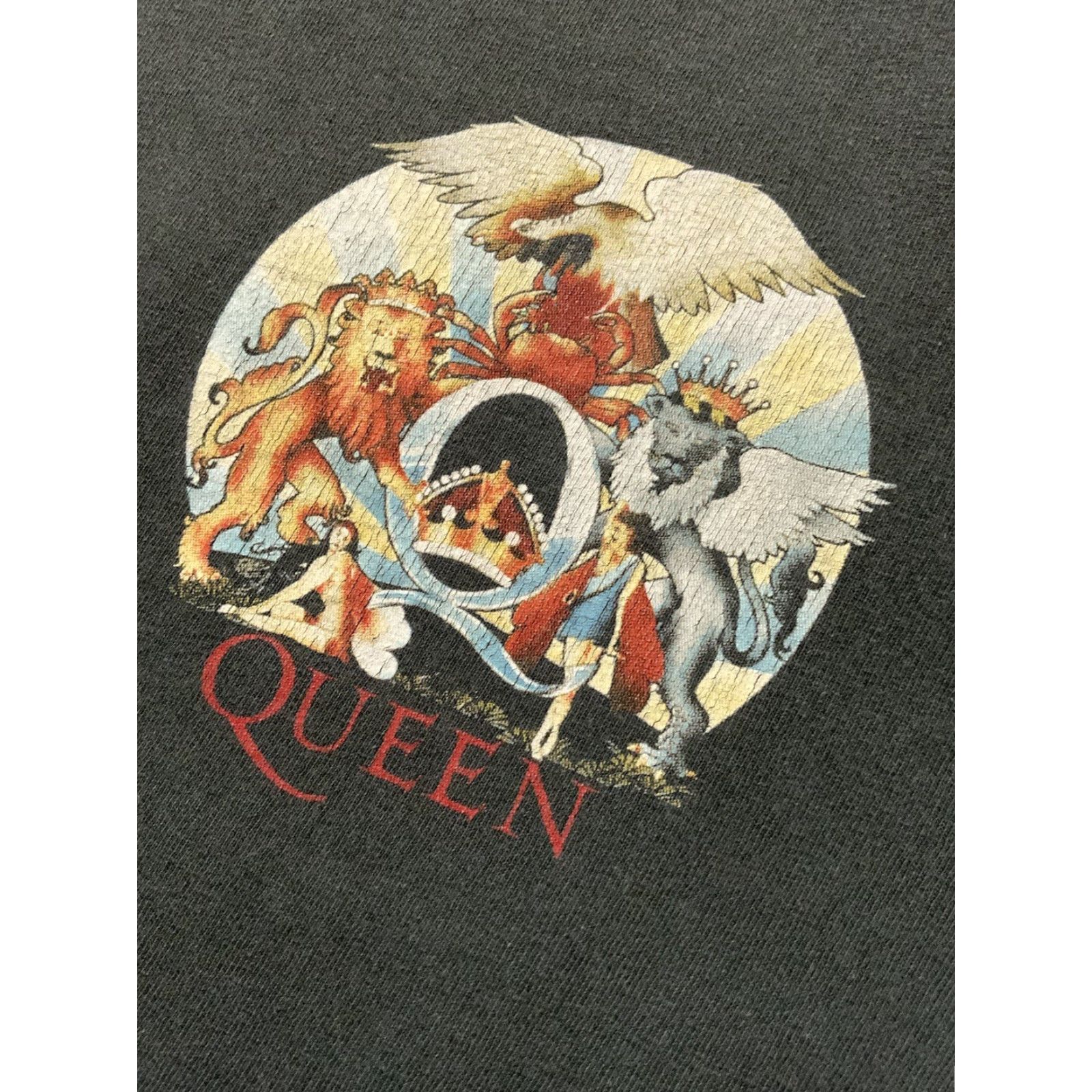 Vintage VINTAGE Queen Day At The Races Rock Band Mercury Double-Sided T-Shirt Sz.S Mens Washed Grey Double-Sided Graphic S/S Band Merch 70s 80s Size US S / EU 44-46 / 1 - 7 Thumbnail