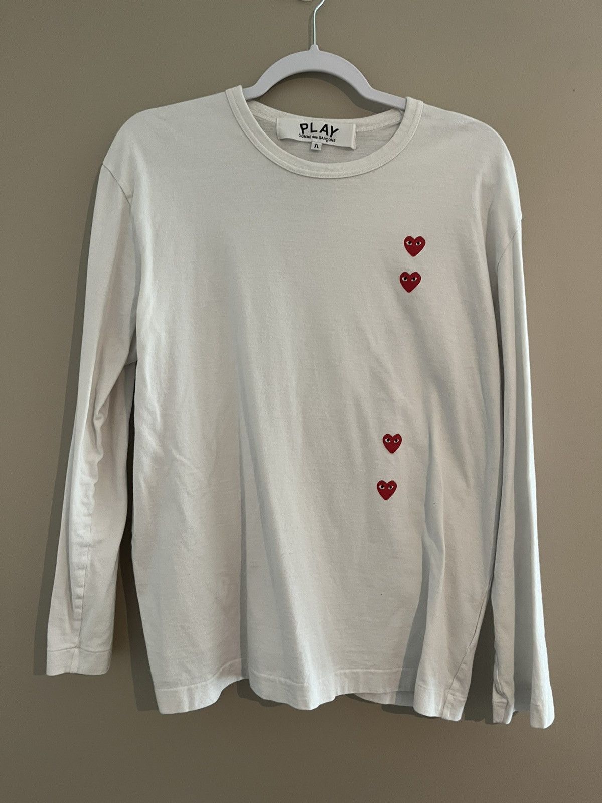 Comme Des Garçons Play Heart Print