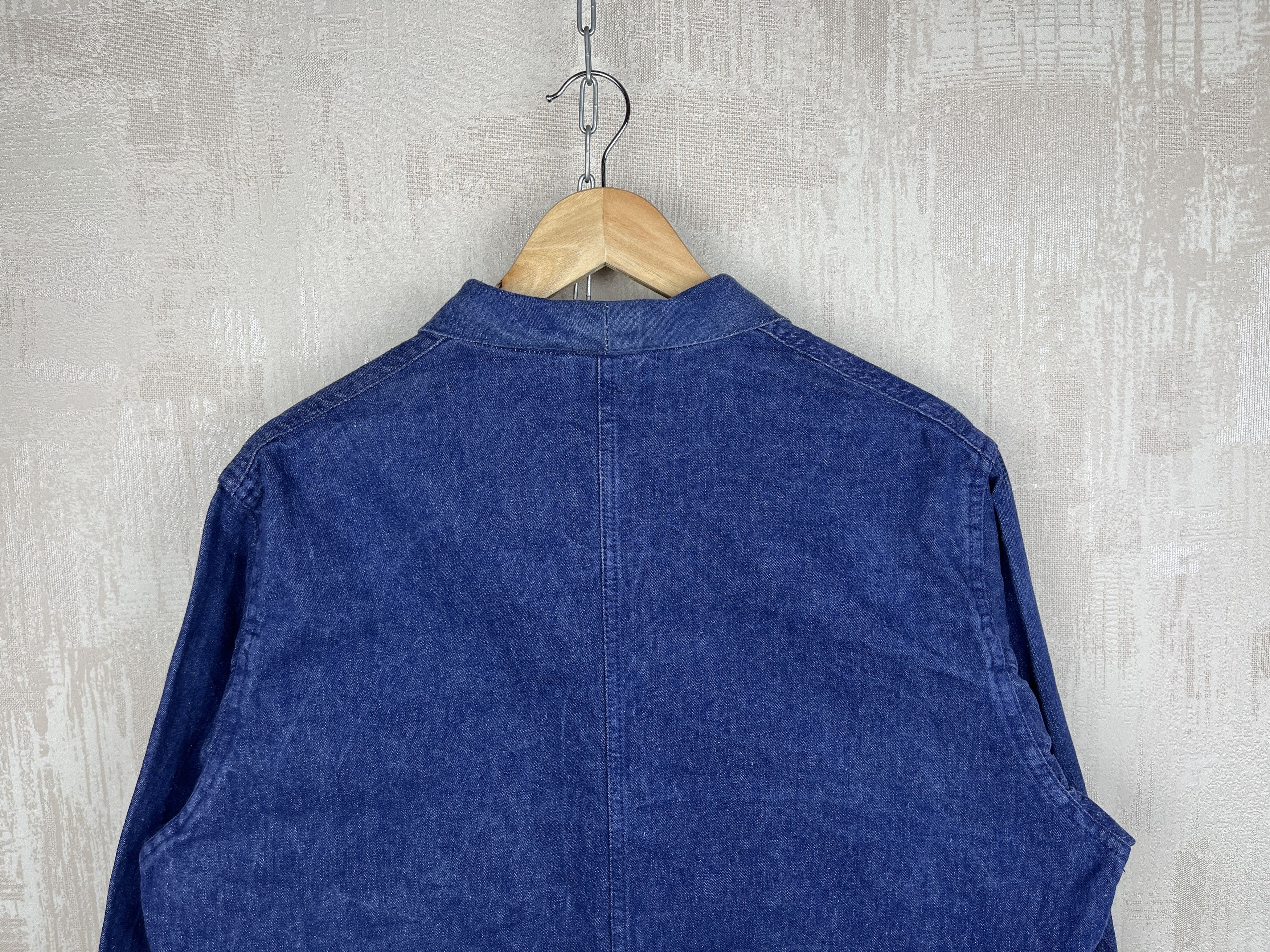 Le Laboureur Vintage Lutteurs Top Dress Sanfor French Work Jacket Chore Size US M / EU 48-50 / 2 - 19 Thumbnail