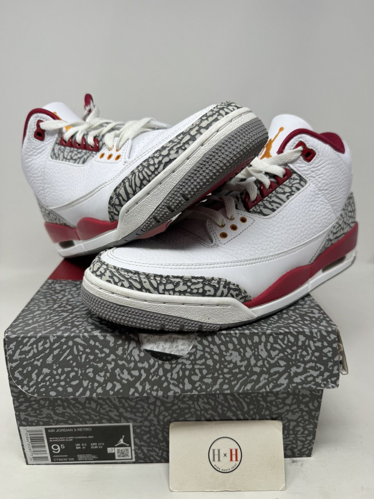 Jordan Brand Nike Air Jordan 3 Retro Cardinal Red Size US 9.5 / EU 42-43 - 1 Thumbnail