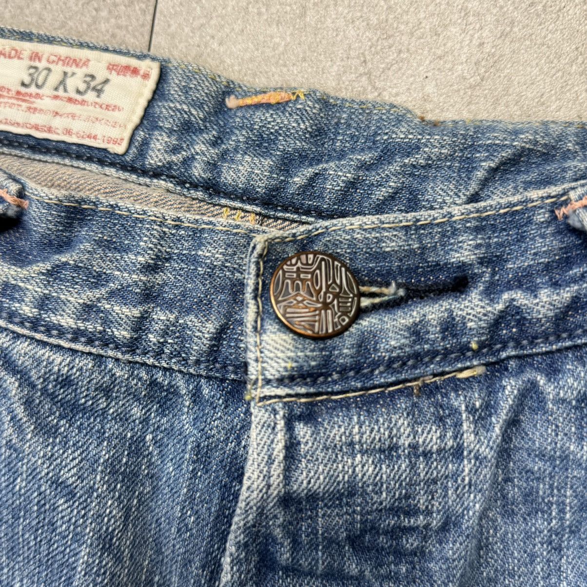 Evisu Evisu Face Half Denim Jeans Pants Size US 30 / EU 46 - 5 Thumbnail