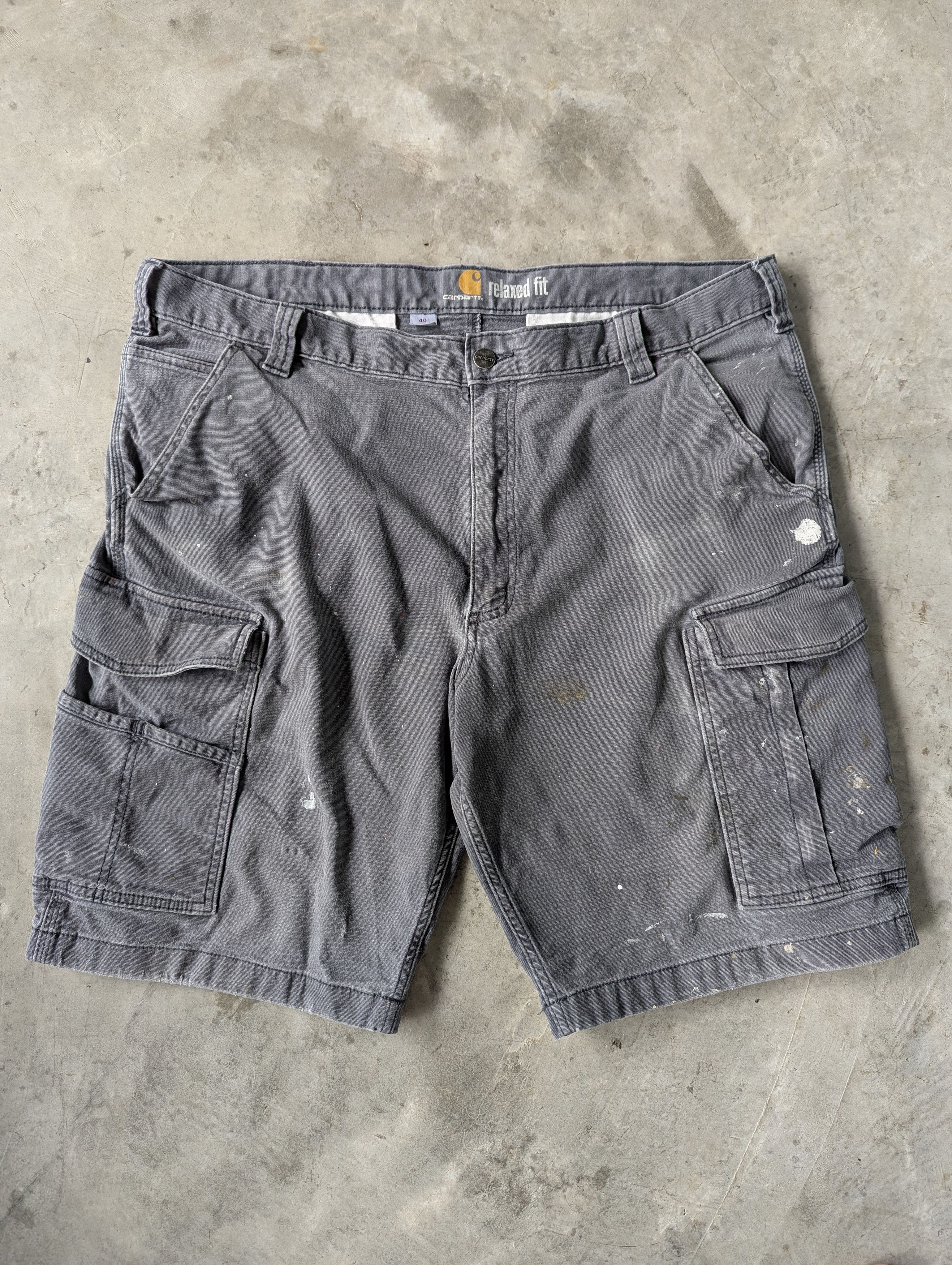 Carhartt Distressed Faded Painter Gray Carhartt Short Cargo Pants Size US 40 / EU 56 - 5 Thumbnail