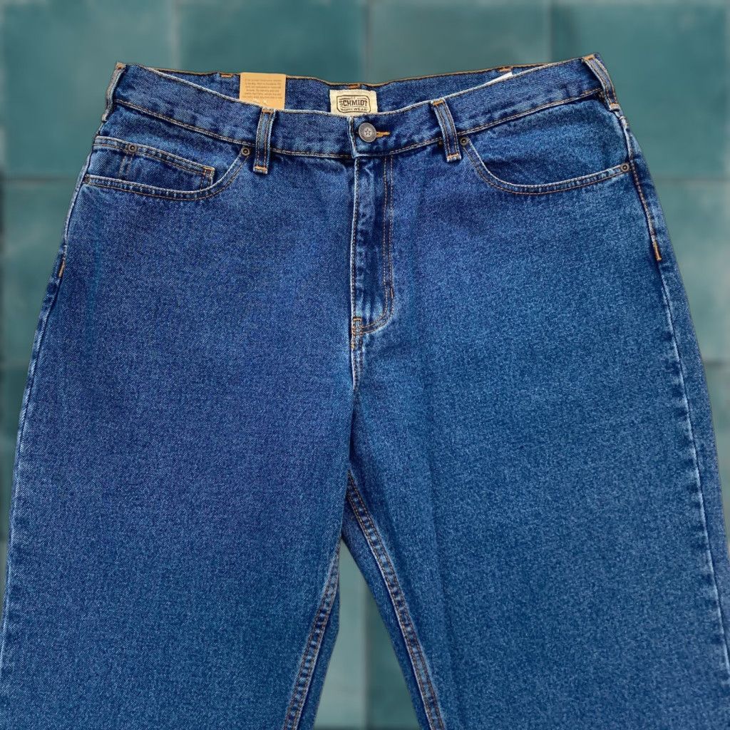 Vintage Foundry Relaxed Straight Jeans Mens 38x32 Medium Wash Blue Denim Workwear Pants Size US 38 / EU 54 - 1 Thumbnail