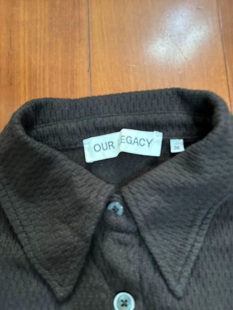 Our Legacy Our Legacy size36 Brown knitted cotton shirt with perforati Size S / US 4 / IT 40 - 3 Thumbnail