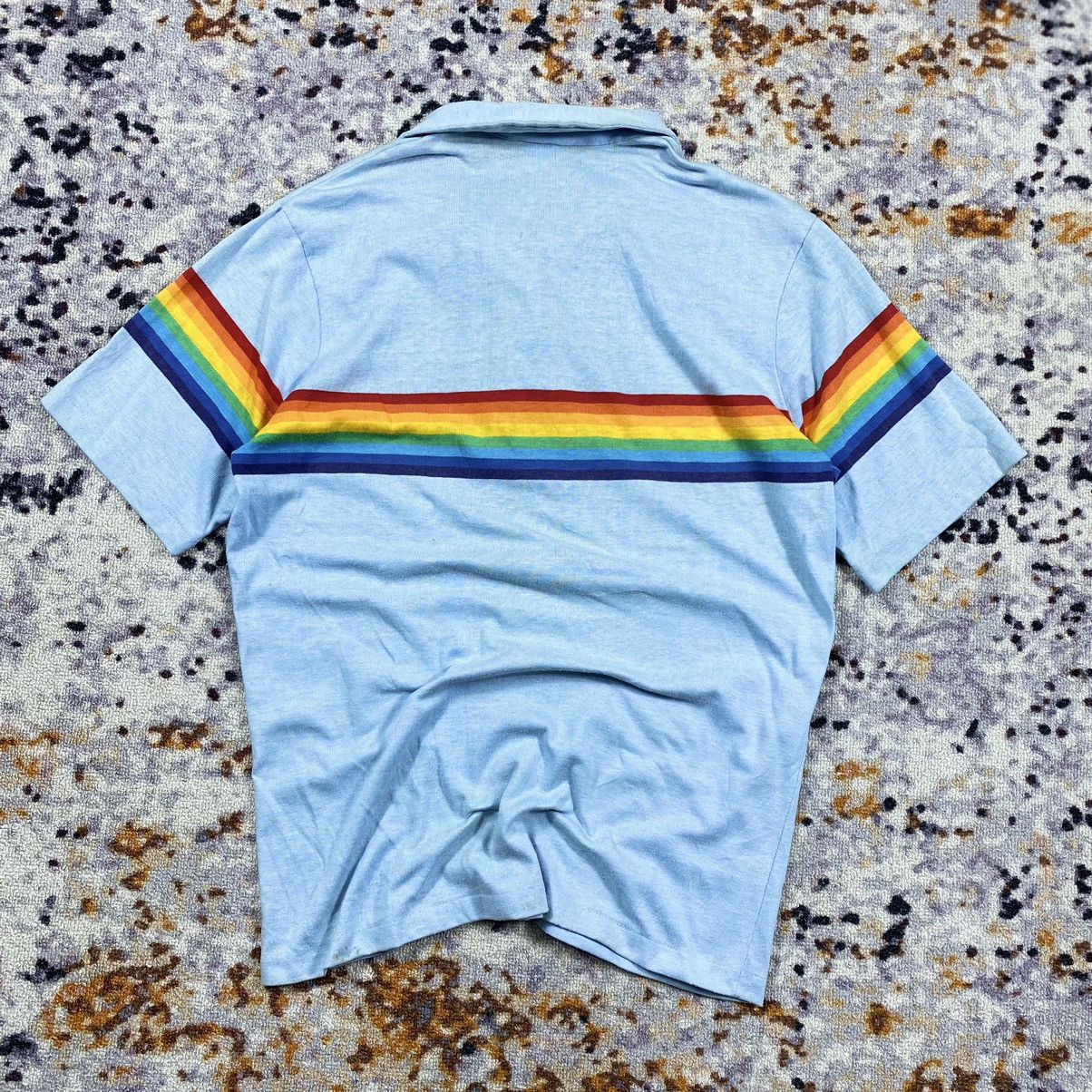 Japanese Brand × Ocean Pacific × Vintage “RARE” Vintage 80’s OP Ocean Pacific Rainbow Shirt Size US M / EU 48-50 / 2 - 3 Thumbnail