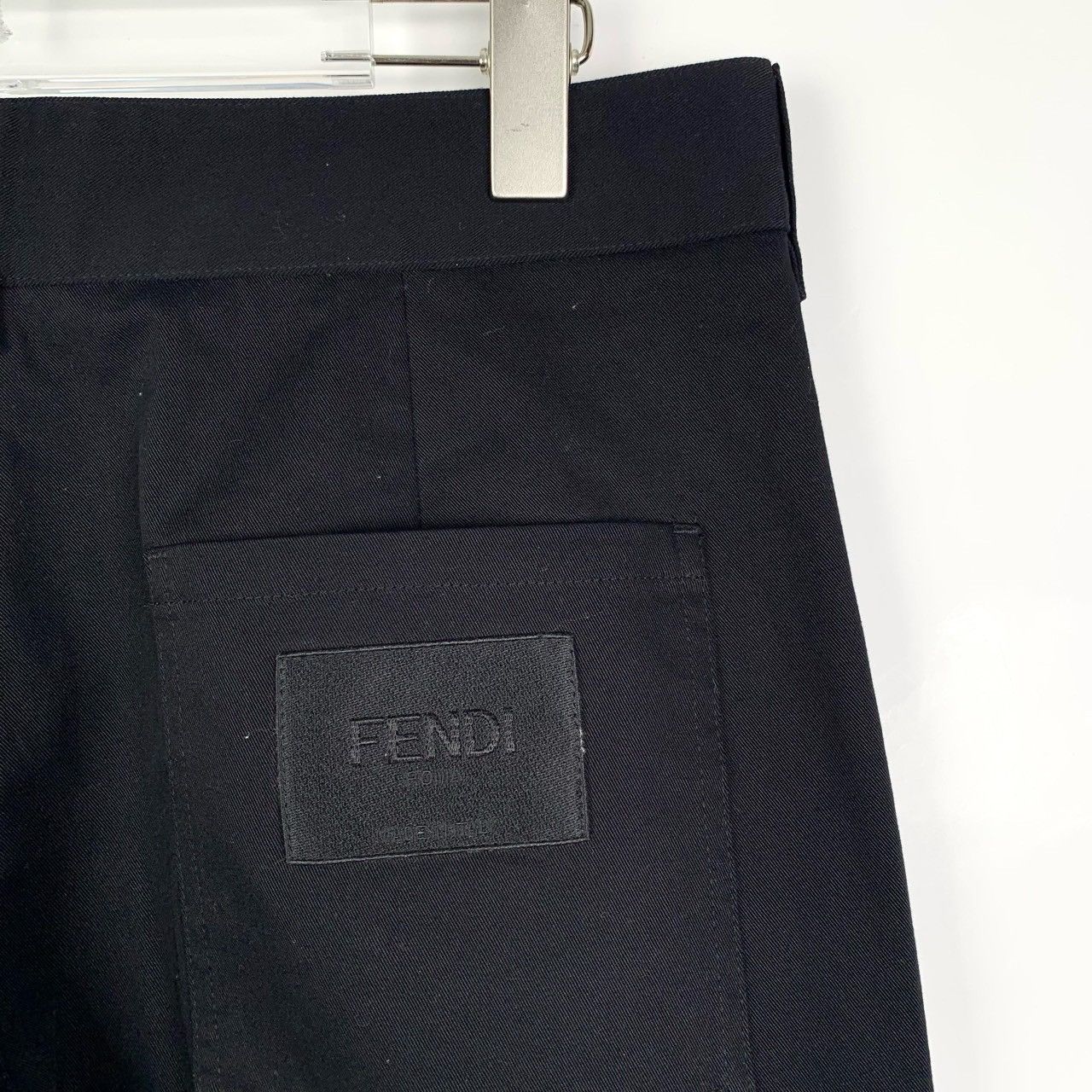 Fendi Fendi Zip Detail Black Trousers – Relaxed Fit (Size M) Size US 32 / EU 48 - 6 Thumbnail