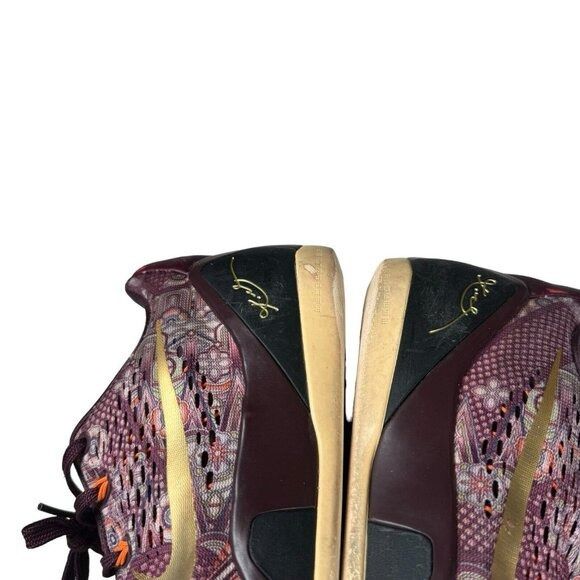 Nike Nike Shoes Kobe 9 EM Low Silk Sz 12.5 Men's - Merlot Red Met Size US 12.5 / EU 45-46 - 14 Thumbnail