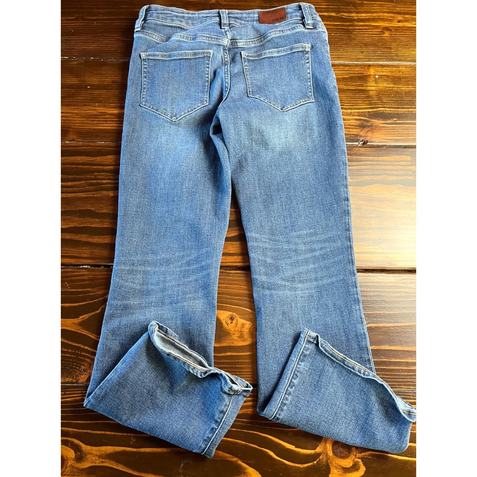 Lands' End Lands' End Jeans Women's Petite Size 4 Blue Denim Bootcut Mid Rise Jeans Size 28" / US 6 / IT 42 - 2 Thumbnail