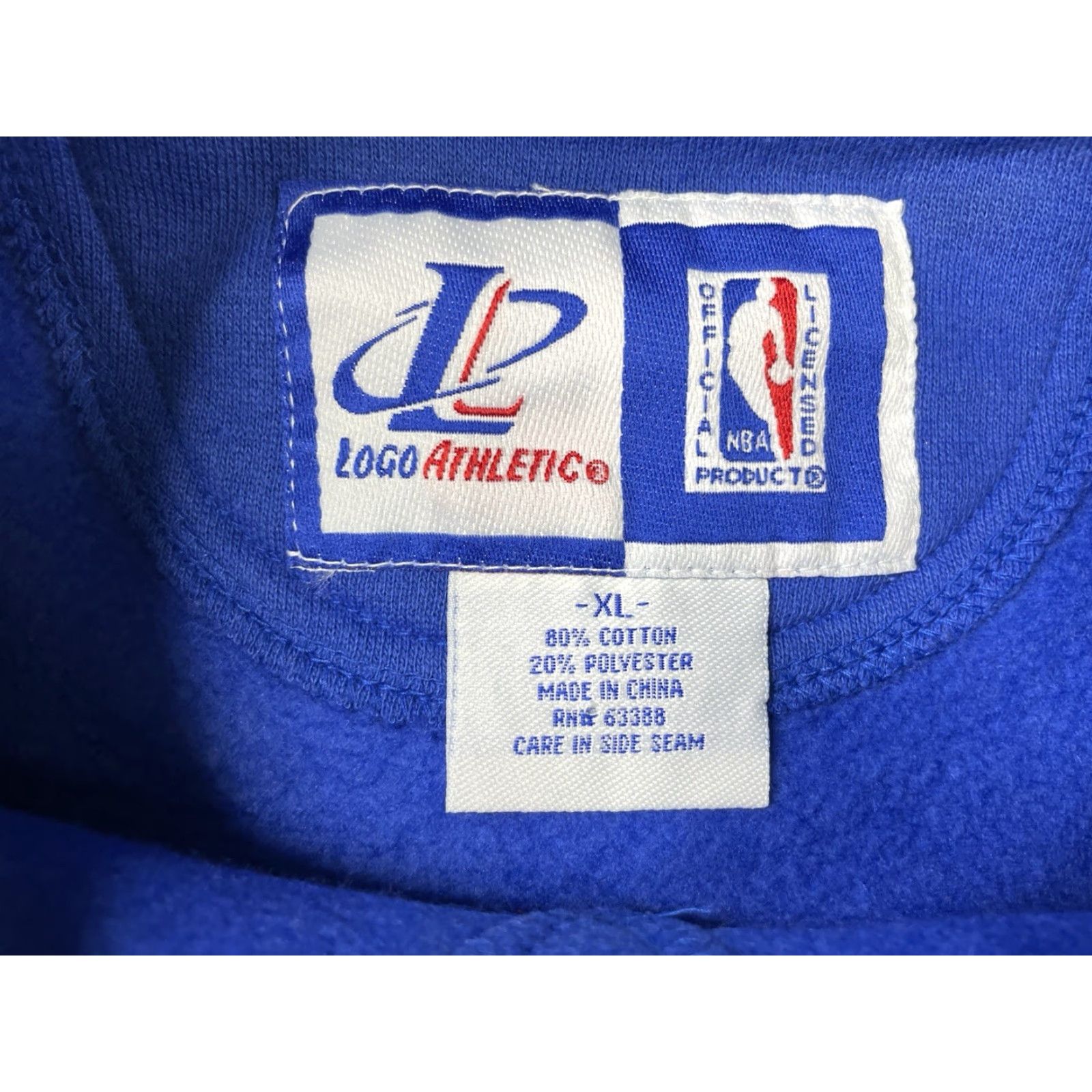 VINTAGE Logo Athletic Sweatshirt Crewneck Dallas Mavericks Embroidered M Blue Men 90s Pullover