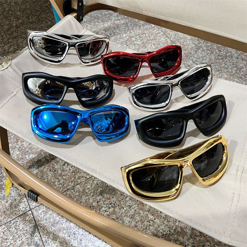 Electric Visual Punk Street ins style custom avant-garde sunglasses Size ONE SIZE - 2 Thumbnail
