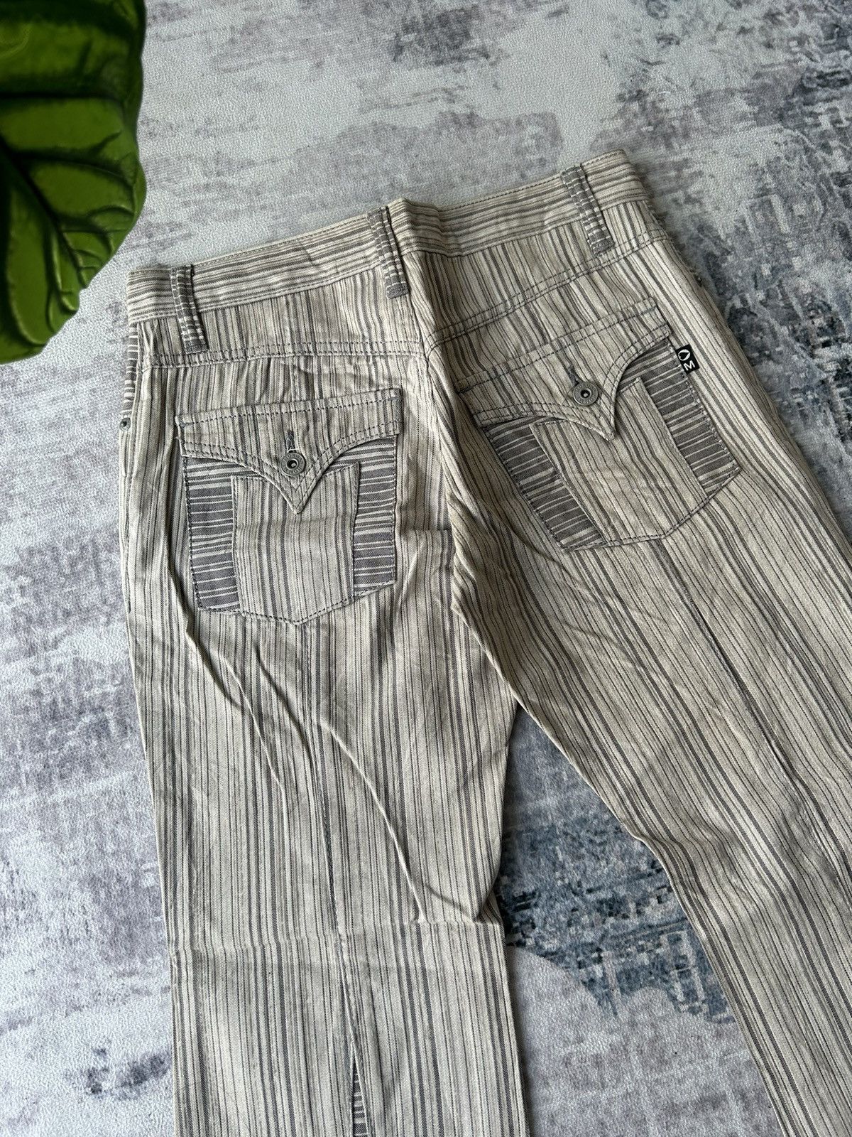 If Six Was Nine Morgan Homme Flared Stripe Pants Size US 29 - 11 Thumbnail