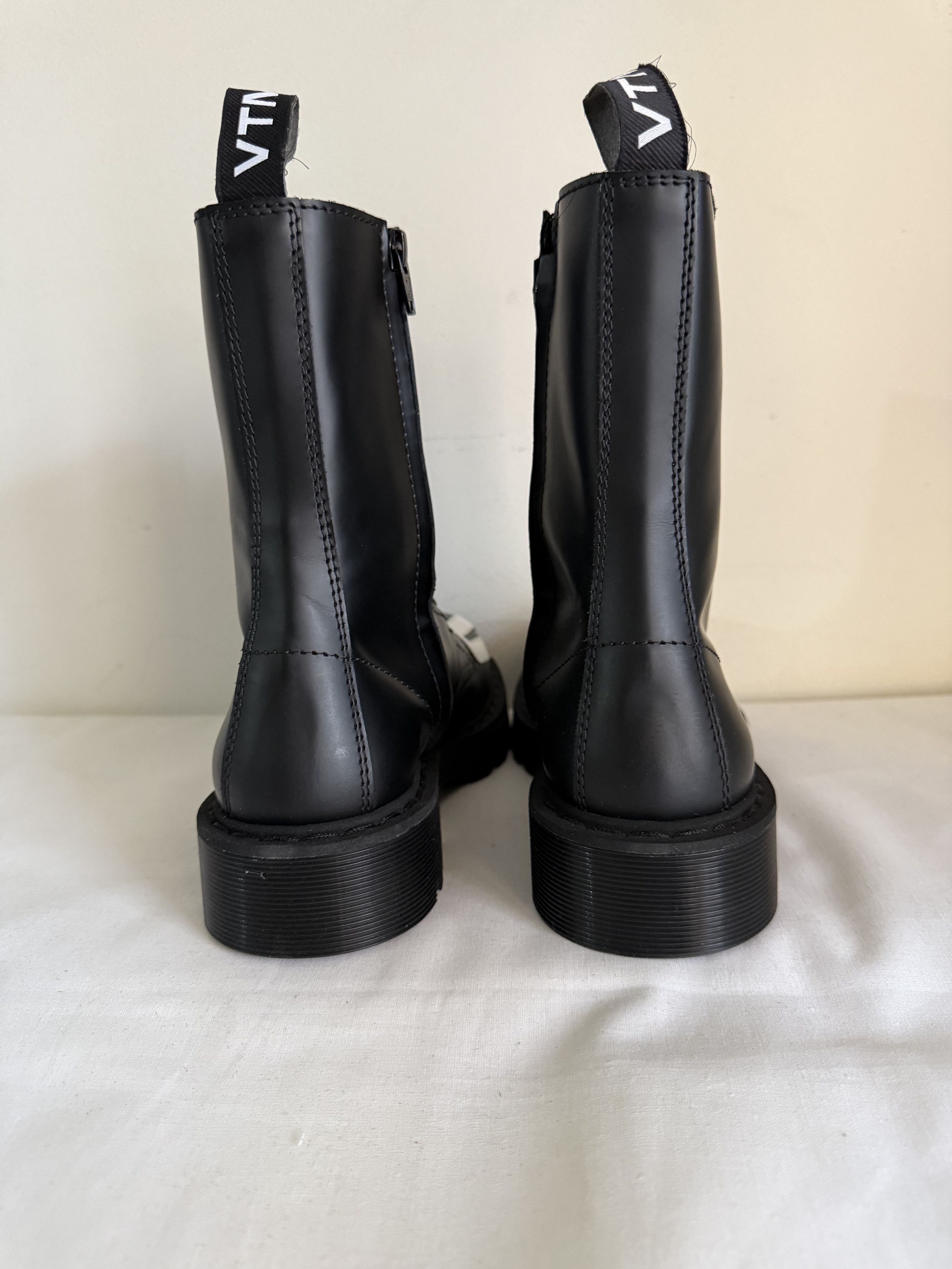 VTMNTS VTMNTS Slogan-Print Fuck-Off Army Boots Size US 7 / EU 40 - 4 Thumbnail