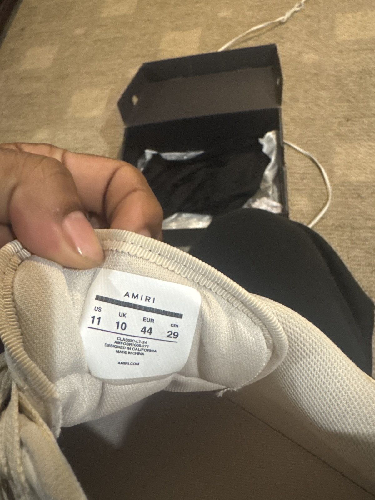 Amiri Amiri bone sneaker | Grailed