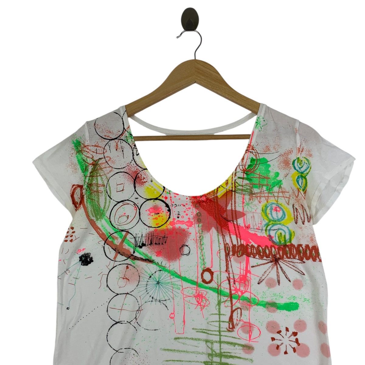 ISSEY MIYAKE TSUMORI CHISATO Tシャツ　ヴィンテージ Issey Miyake Tsumori Chisato Design IS Big Logo Tshirt White