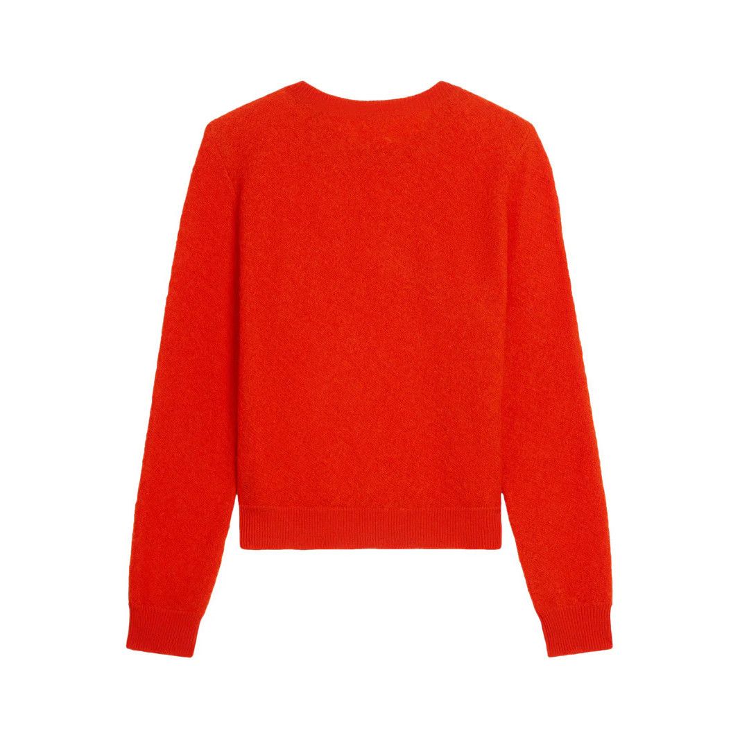 Celine CELINE $1350 Bright Red Wool Sweater New & Authentic (Men's Size US L / EU 52-54 / 3 - 2 Thumbnail